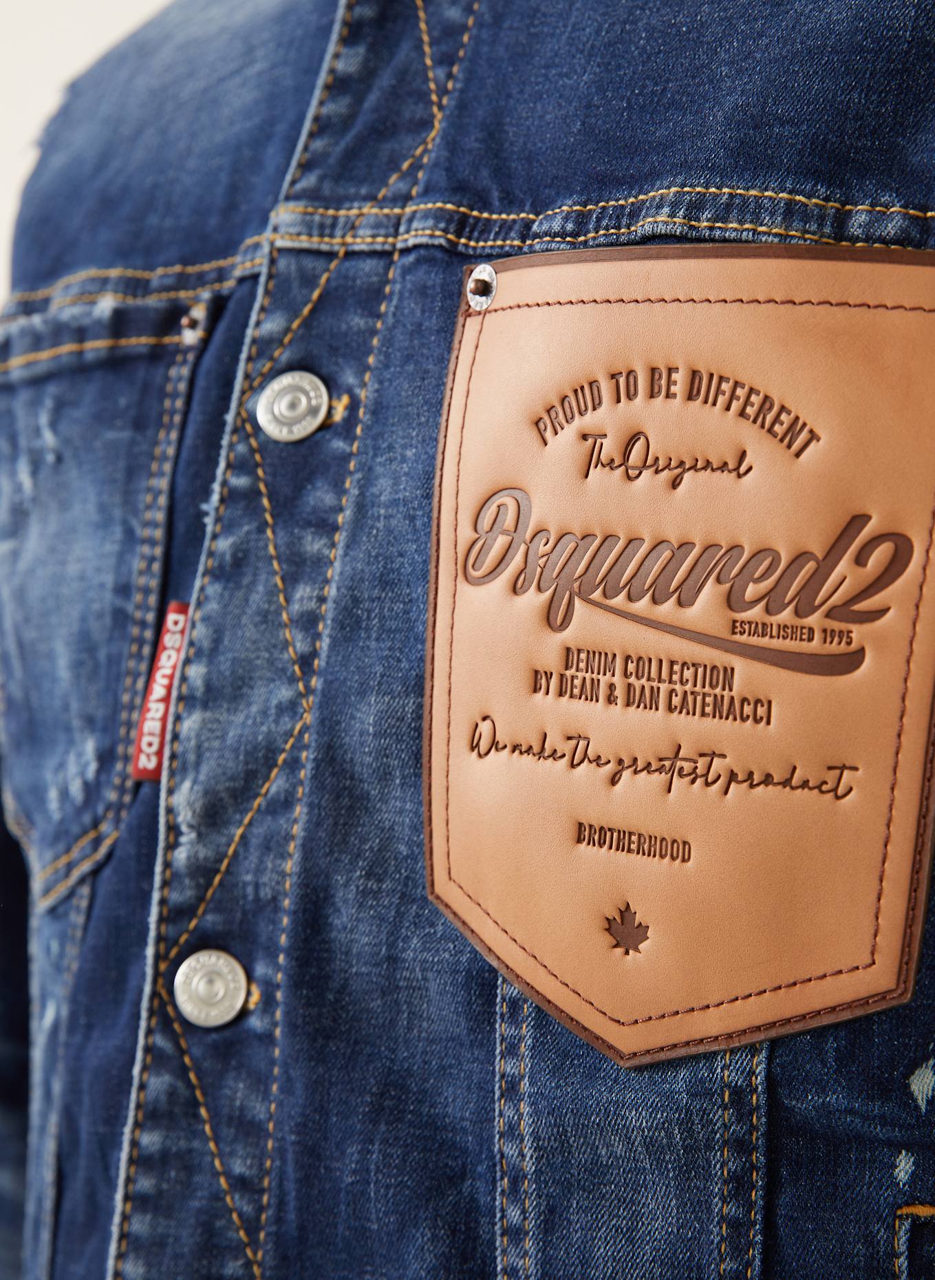 DSQUARED2 OVER JEAN denim jacket: DARK BLUE (Image 7)