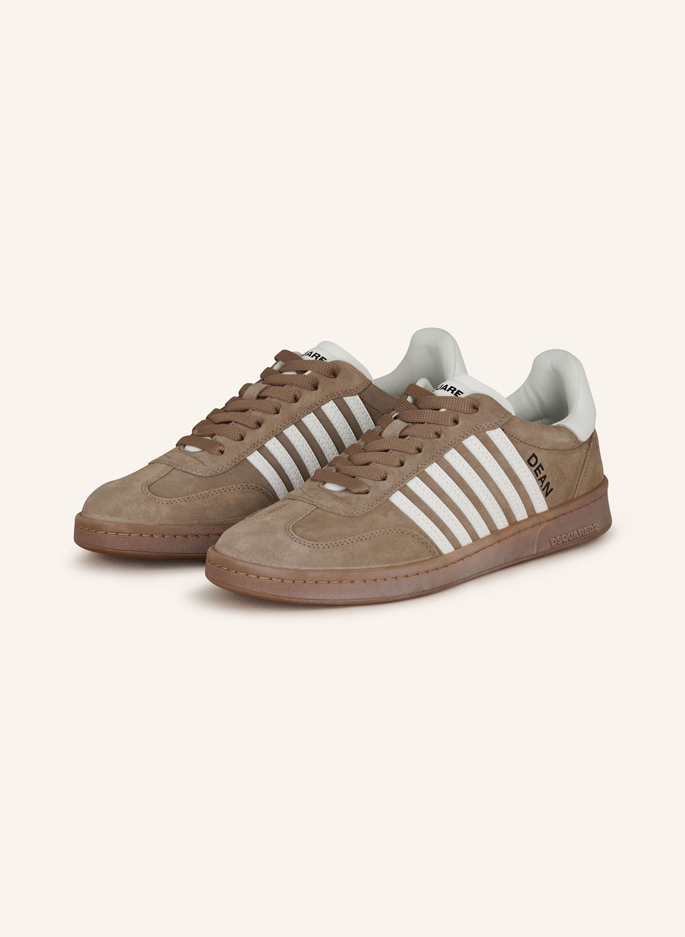 DSQUARED2 Sneaker BOXER: BRAUN/ WEISS