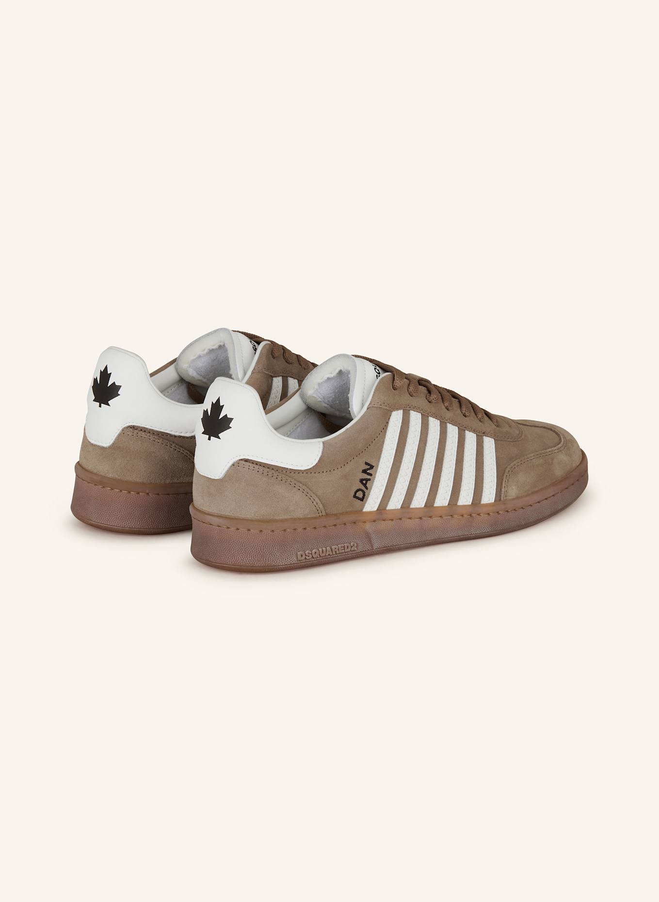 DSQUARED2 Sneaker BOXER: BRAUN/ WEISS