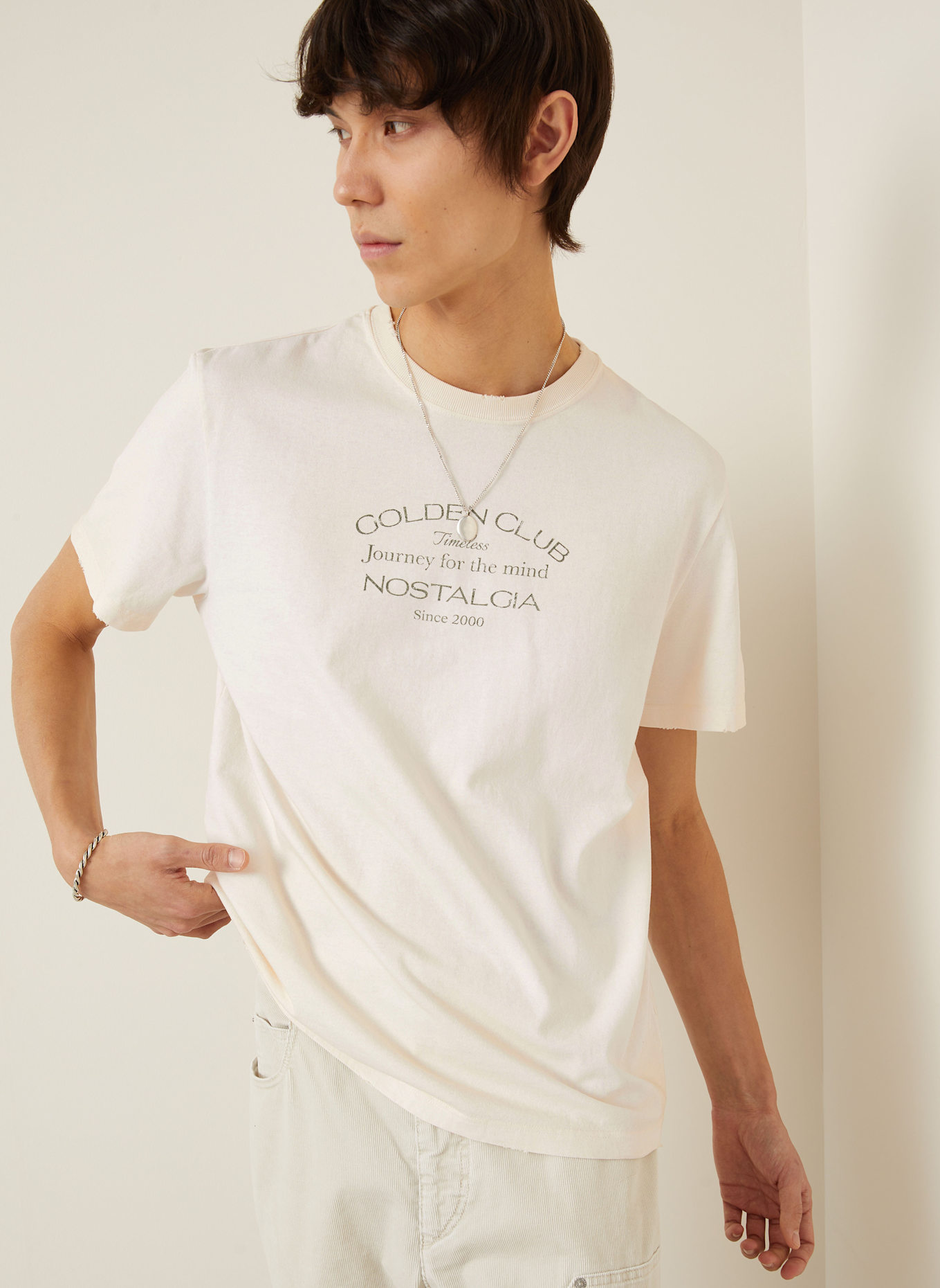 GOLDEN GOOSE T-Shirt: CREME