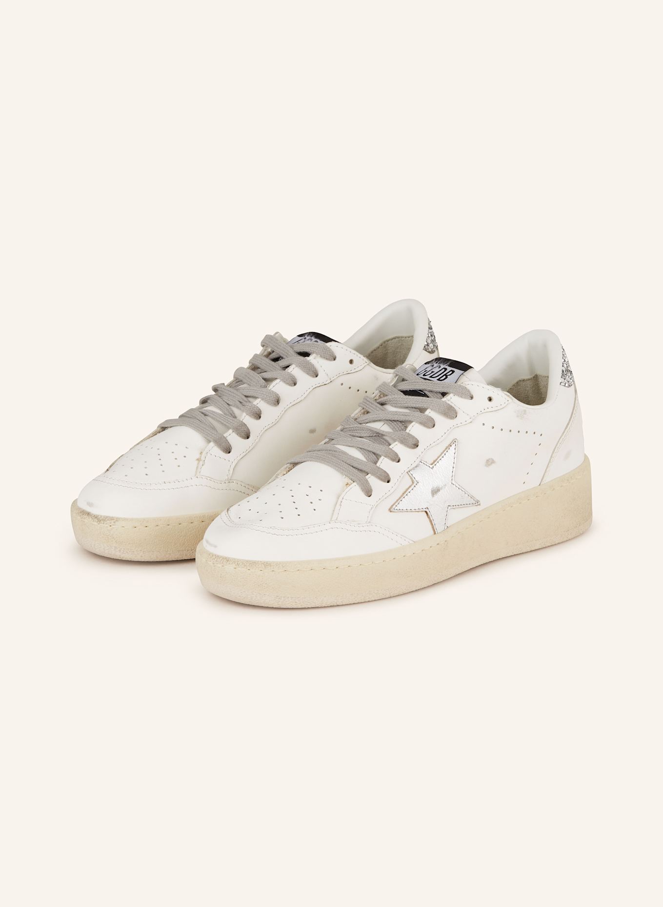スニーカー GOLDEN  'Ball Star 2' sneakers Silver GOLDEN GOOSE Sneakers BALL STAR 2 in white/ silver