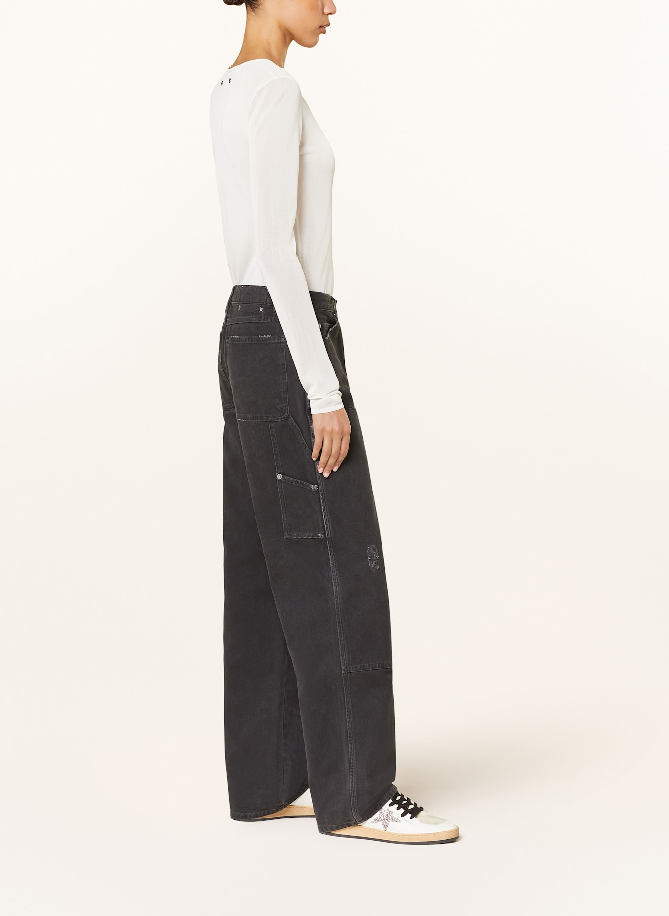 GOLDEN GOOSE Destroyed Jeans JOURNEY: 90100 BLACK