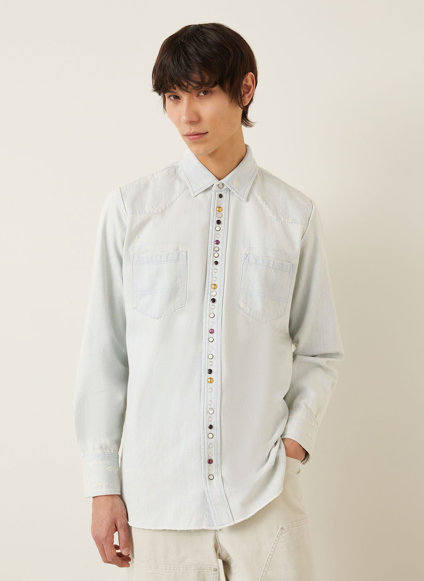 GOLDEN GOOSE Jeanshemd GOLDEN M'S Regular Fit: 50100 BLUE