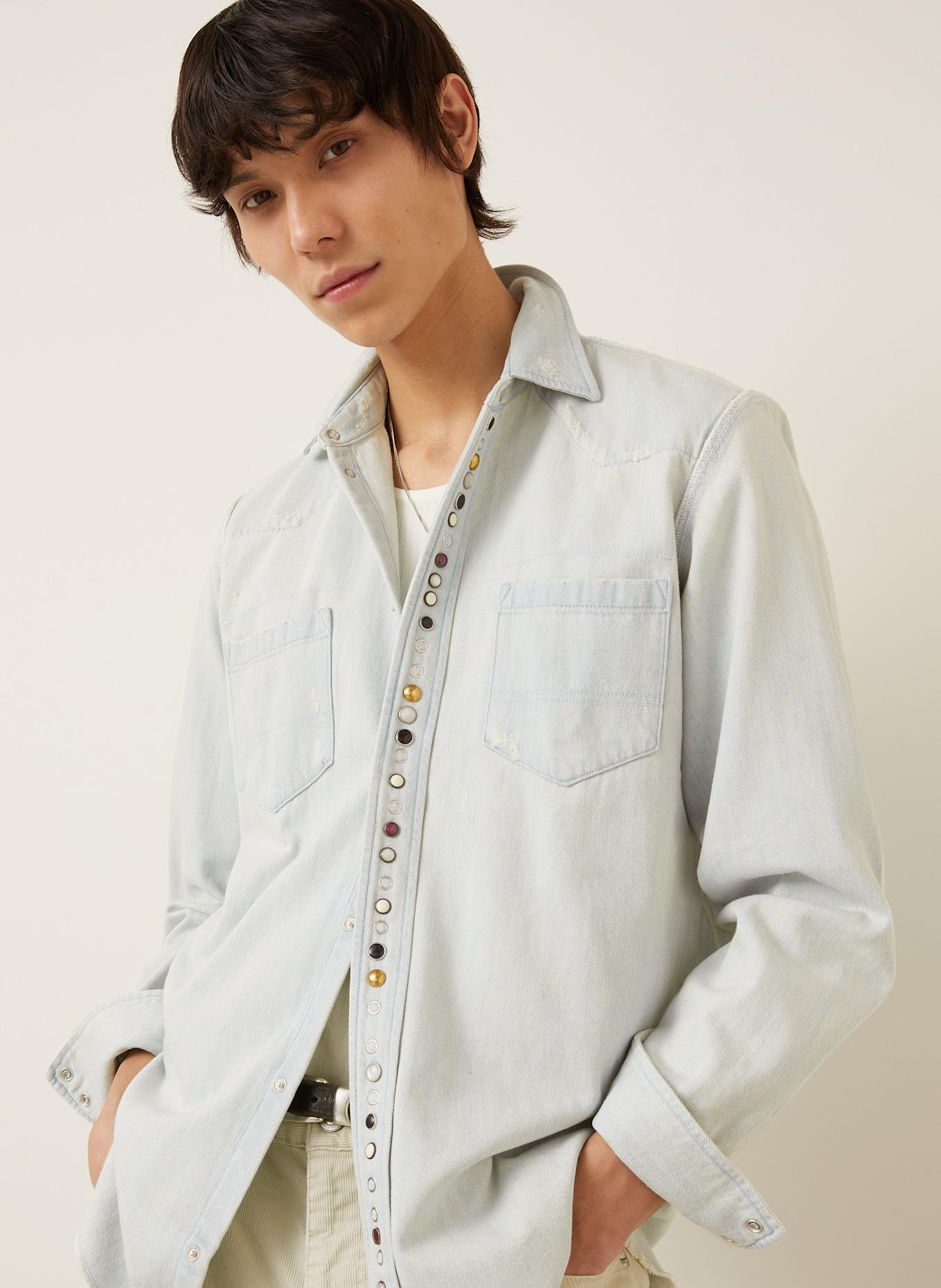 GOLDEN GOOSE Jeanshemd GOLDEN M'S Regular Fit: 50100 BLUE