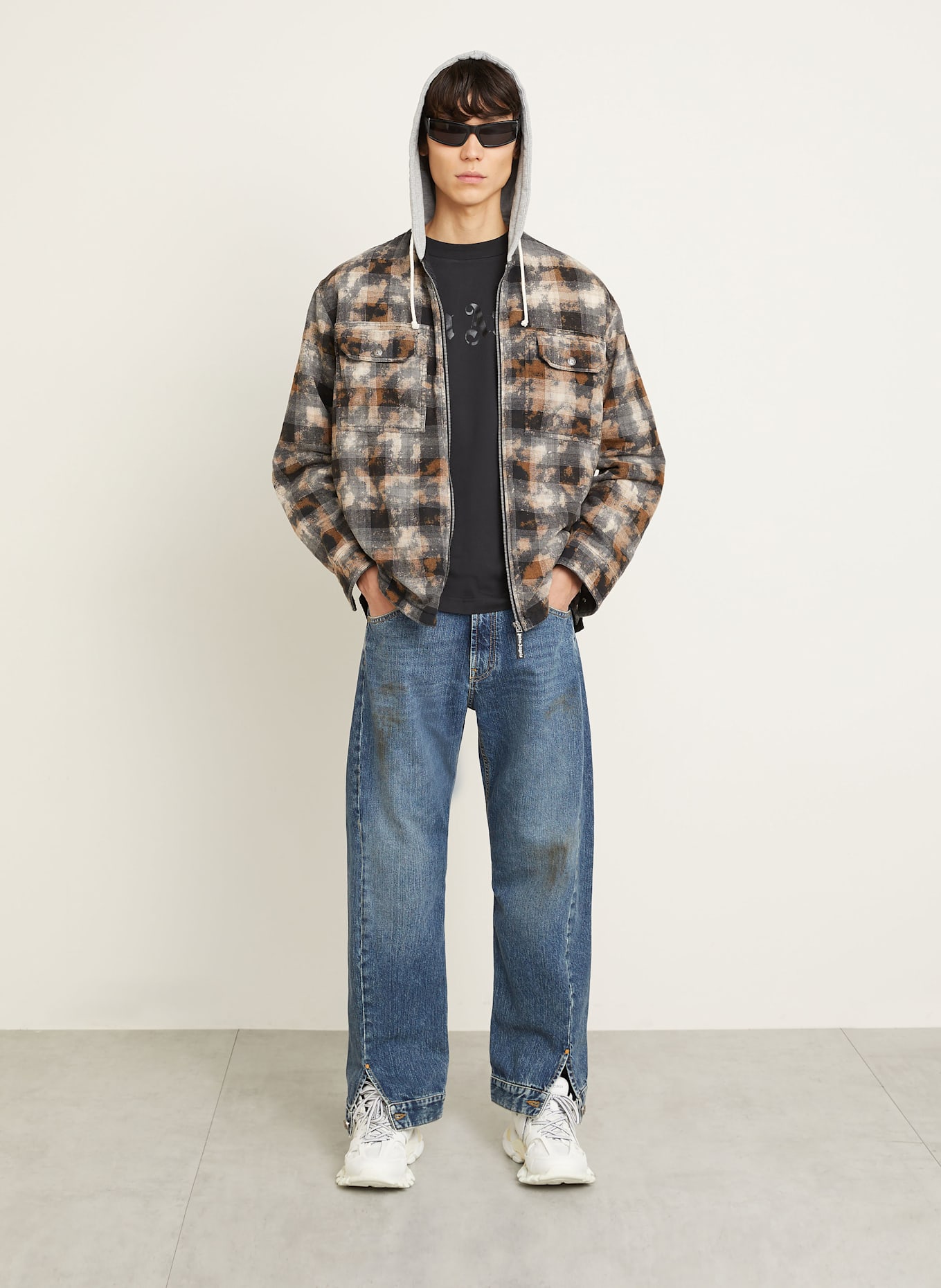 Palm Angels Jeansy regular fit: BLUE - LIGHT BLUE