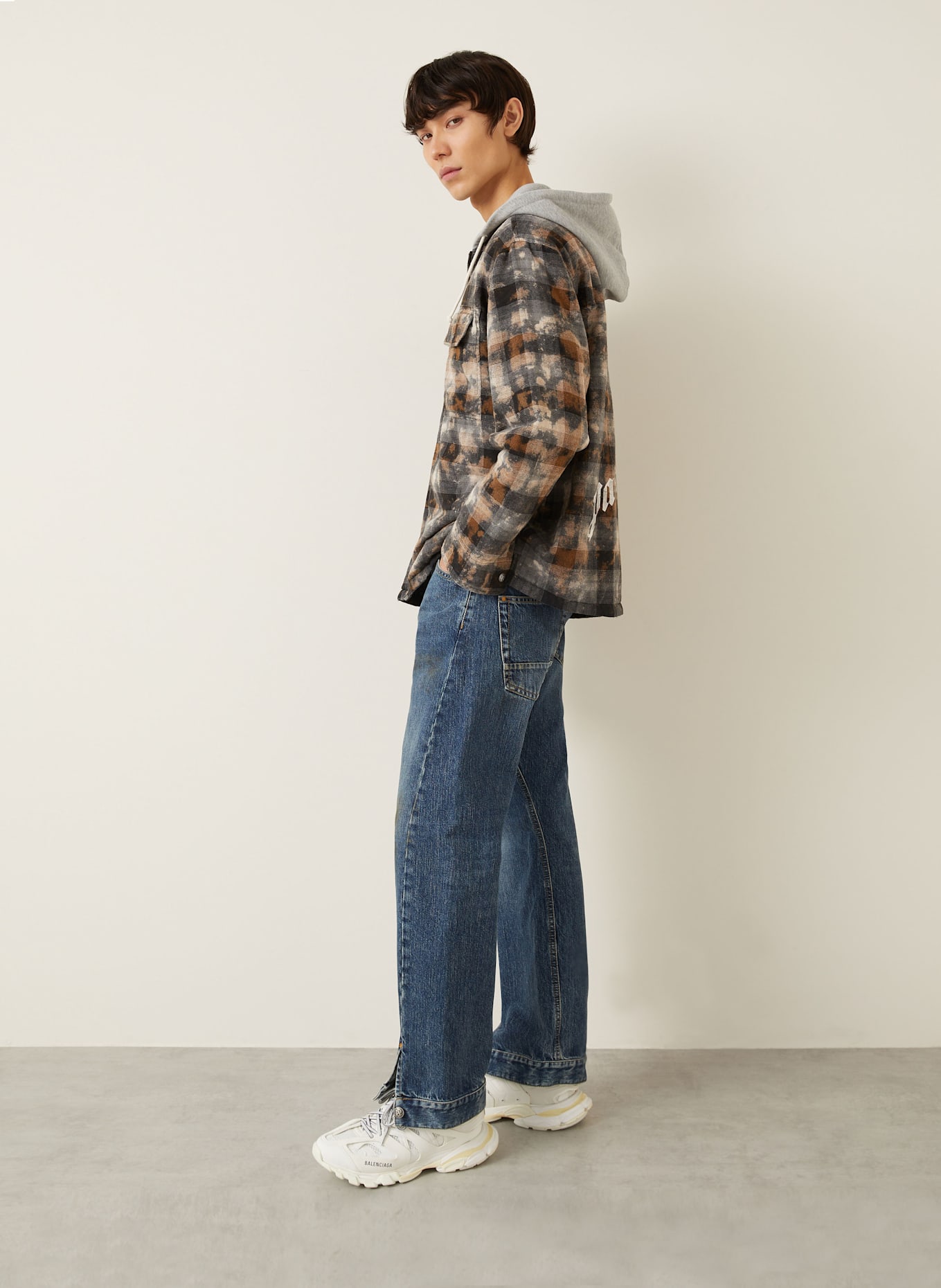 Palm Angels Jeansy regular fit: BLUE - LIGHT BLUE