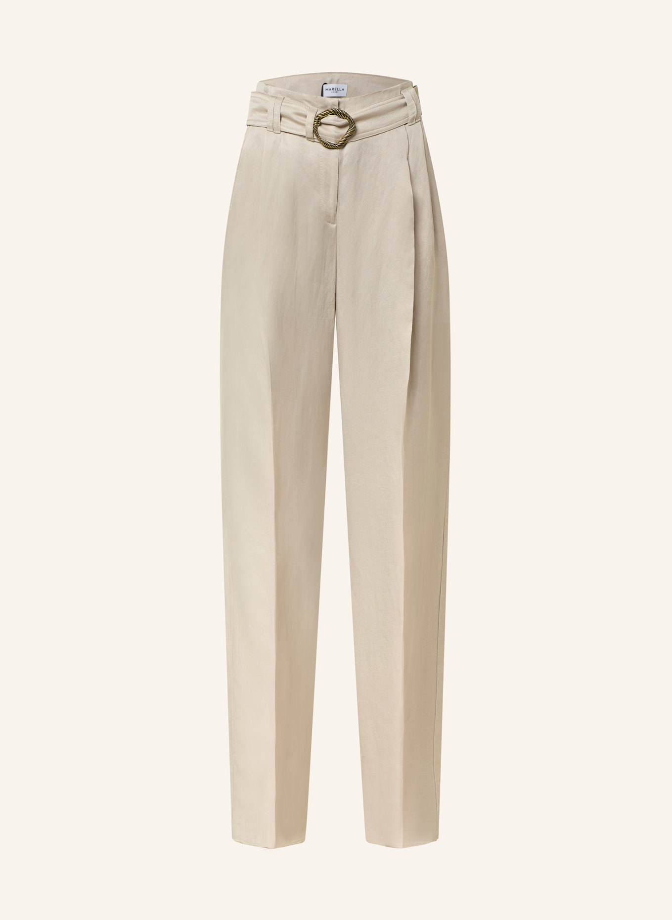 MARELLA Hose mit Leinen: CREME