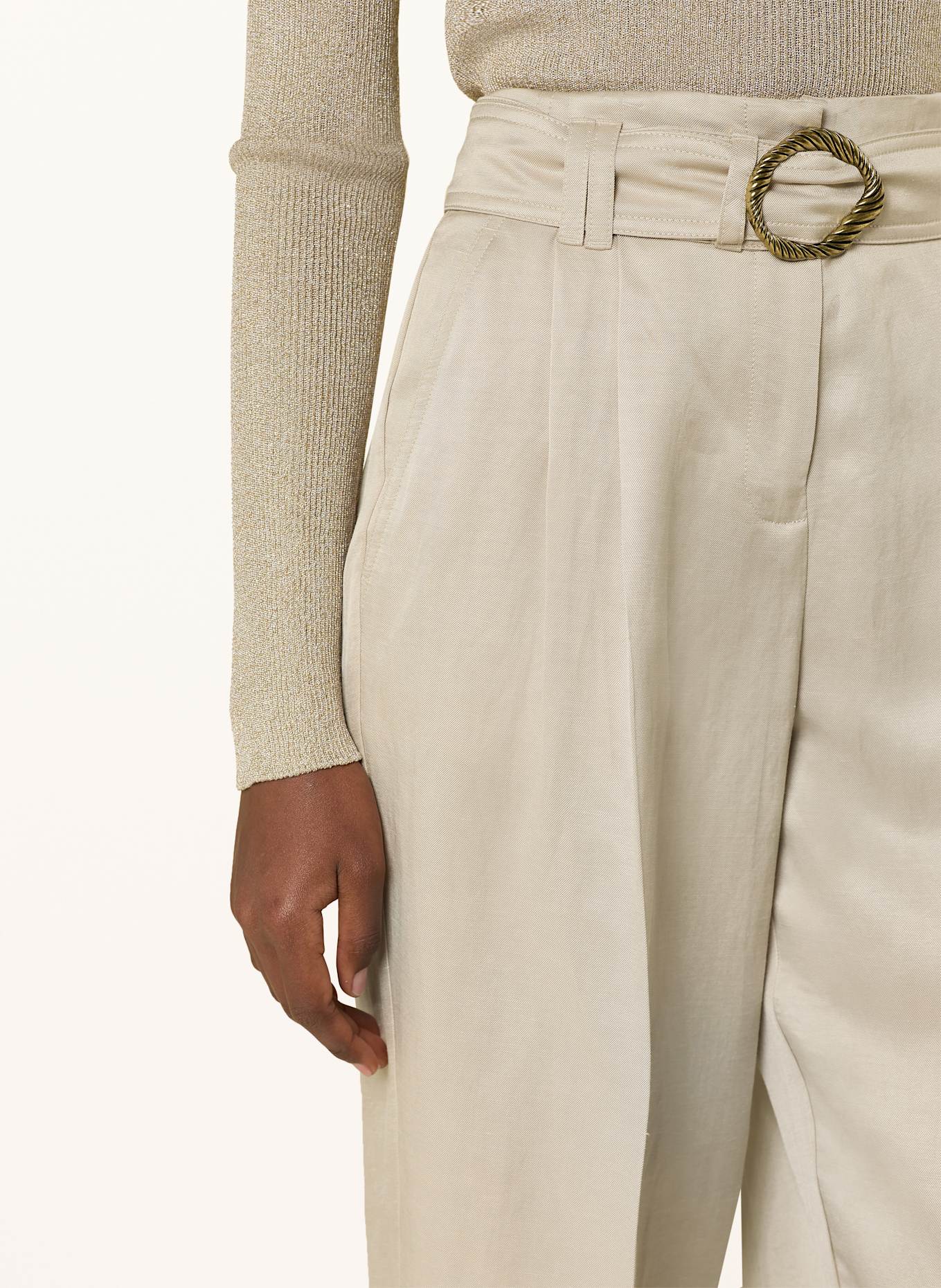 MARELLA Hose mit Leinen: CREME