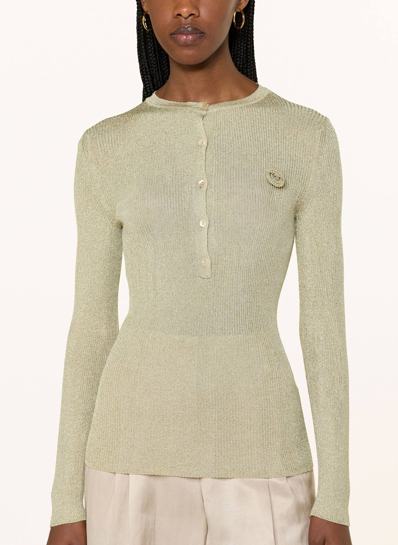 MARELLA Pullover mit Glitzergarn: BRAUN