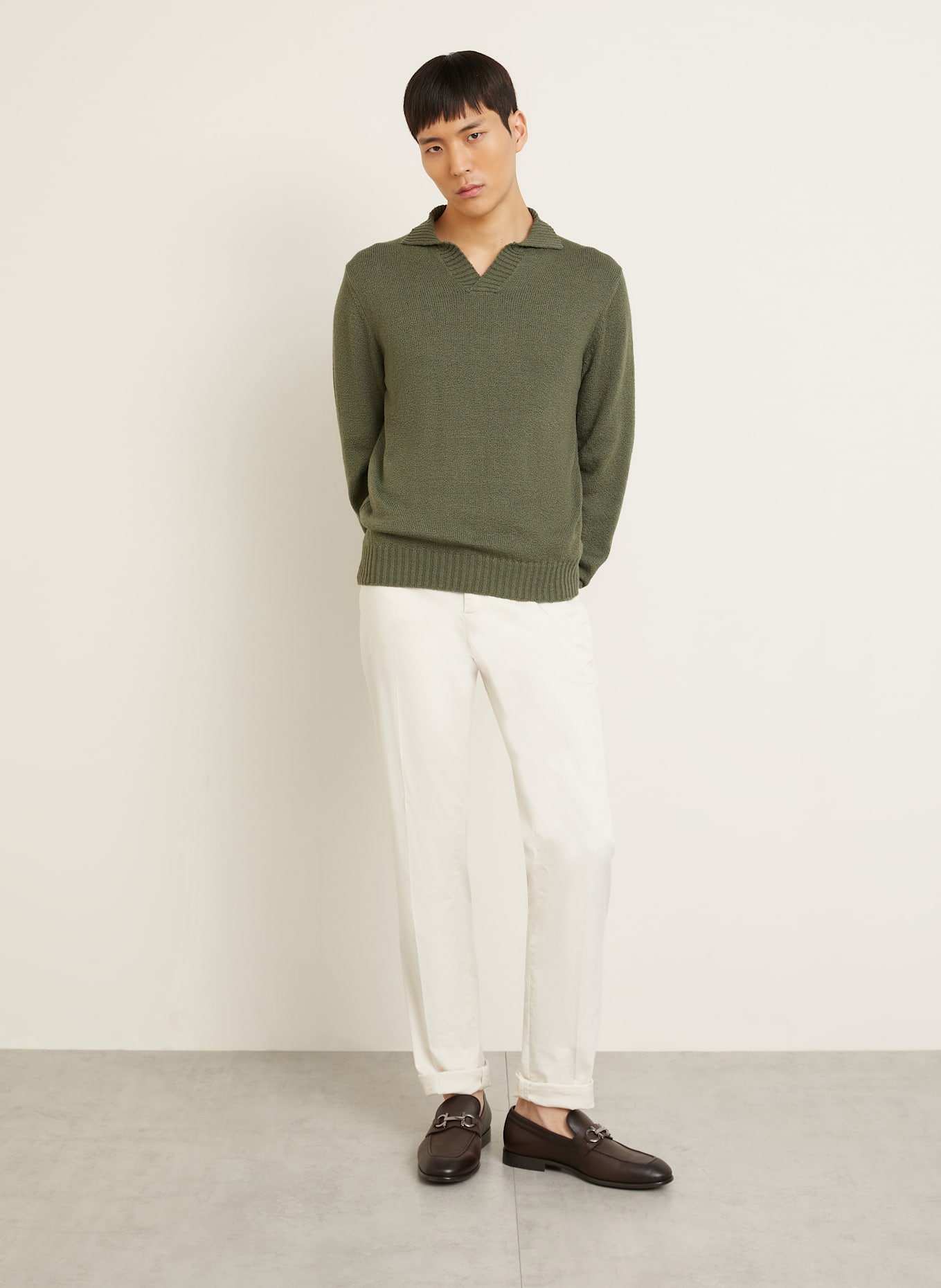 FIORONI Sweater: KHAKI