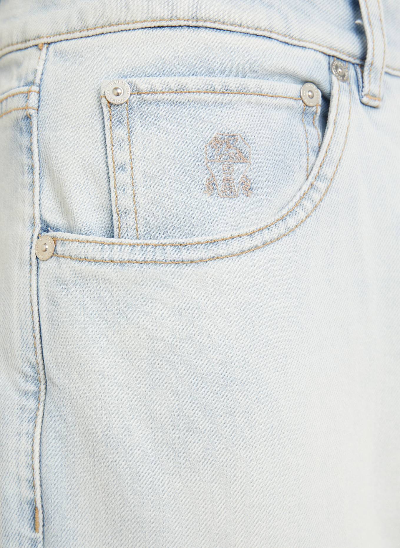 BRUNELLO CUCINELLI Jeans leisure fit, Color: C1460 DENIM CHIARISSIMO (Image 8)
