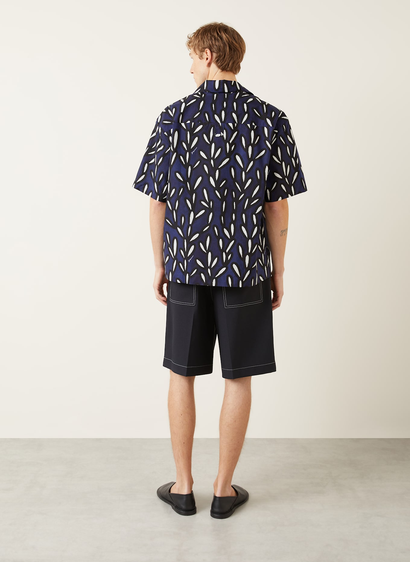 JACQUEMUS Resorthemd LA CHEMISE JEAN Comfort Fit, Farbe: DUNKELBLAU/ SCHWARZ/ WEISS (Bild 3)
