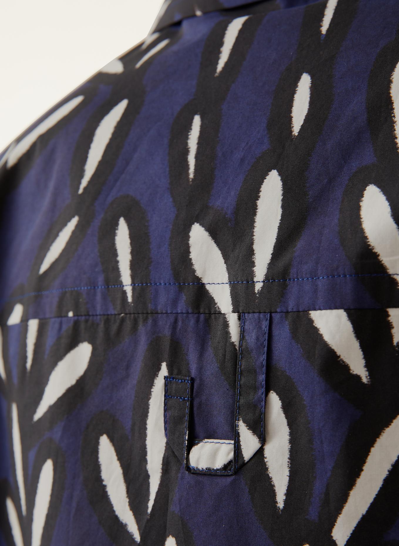 JACQUEMUS Resorthemd LA CHEMISE JEAN Comfort Fit, Farbe: DUNKELBLAU/ SCHWARZ/ WEISS (Bild 6)