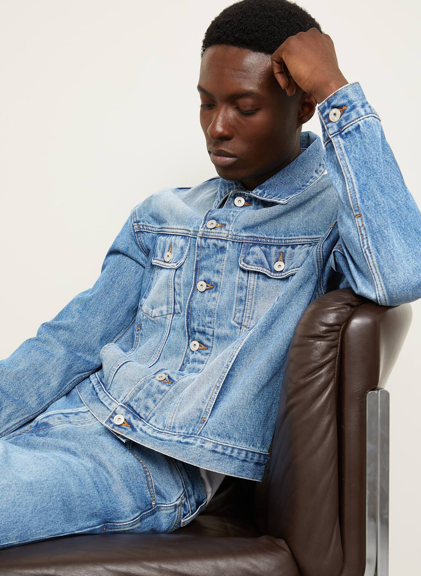 JACQUEMUS Denim jacket dye LA VESTE DE-NÎMES: BLUE
