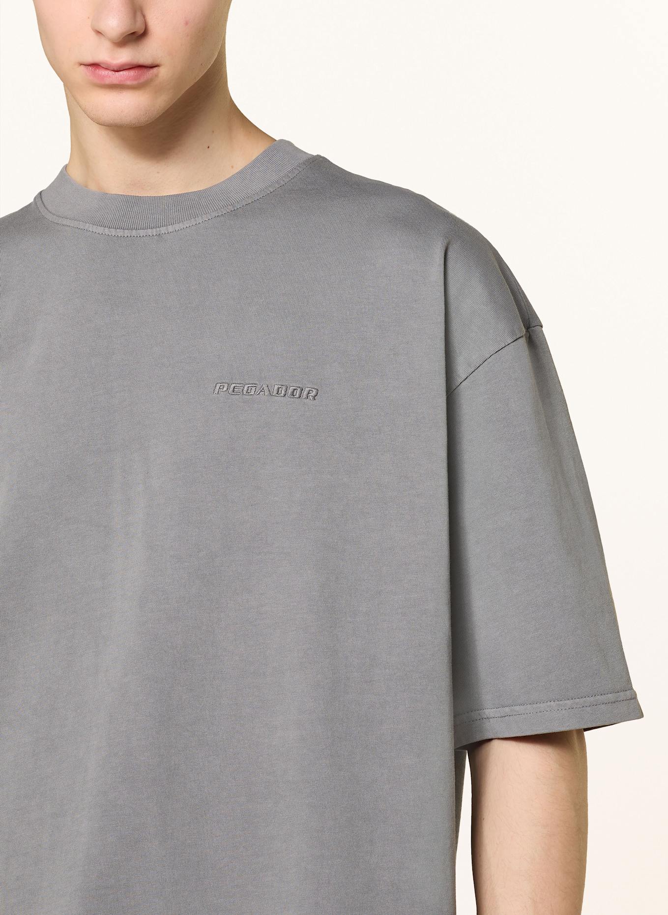 PEGADOR Oversized shirt: GRAY