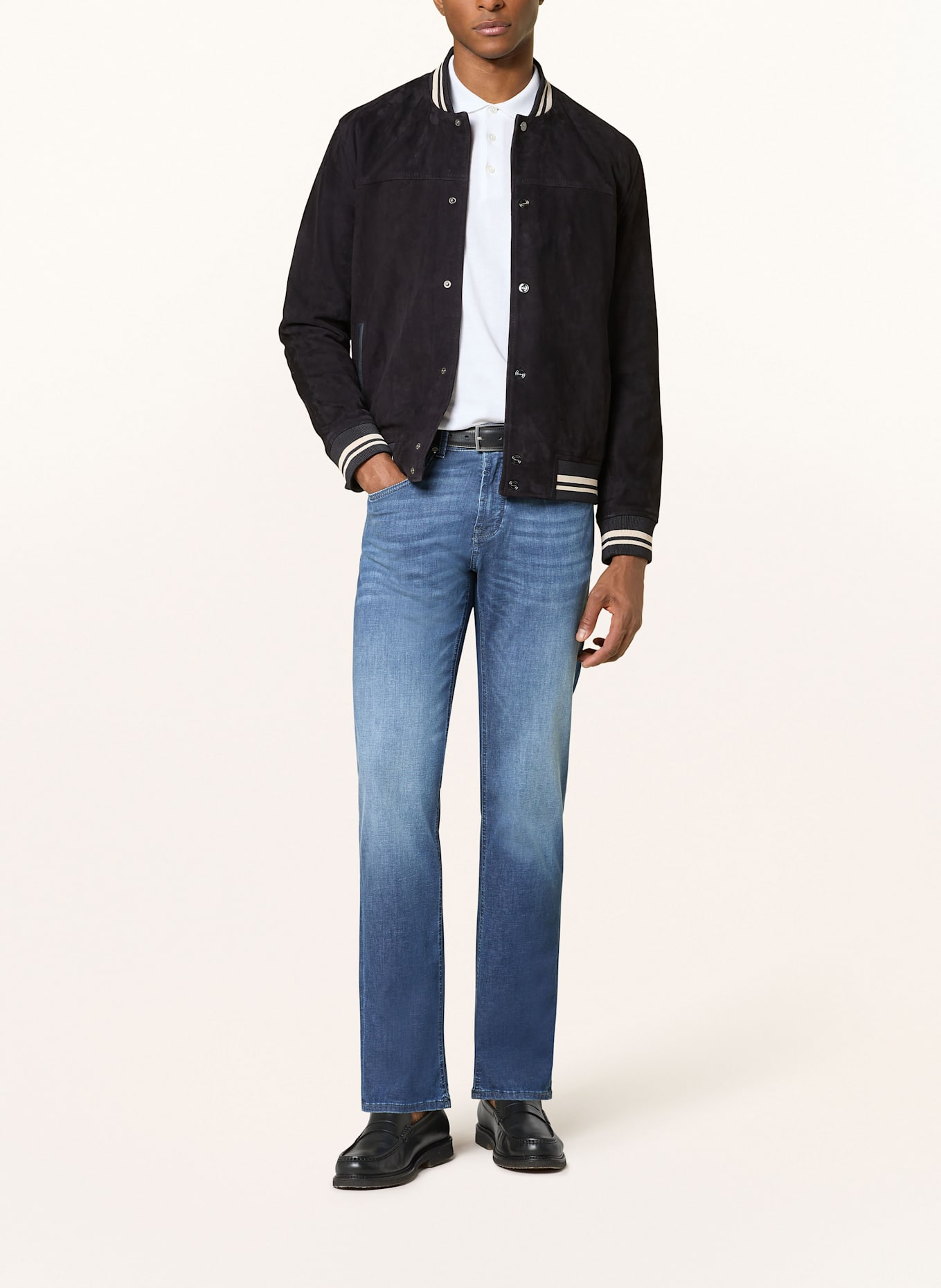 BALDESSARINI Jeans Regular Fit: 6815 dark blue used whisker
