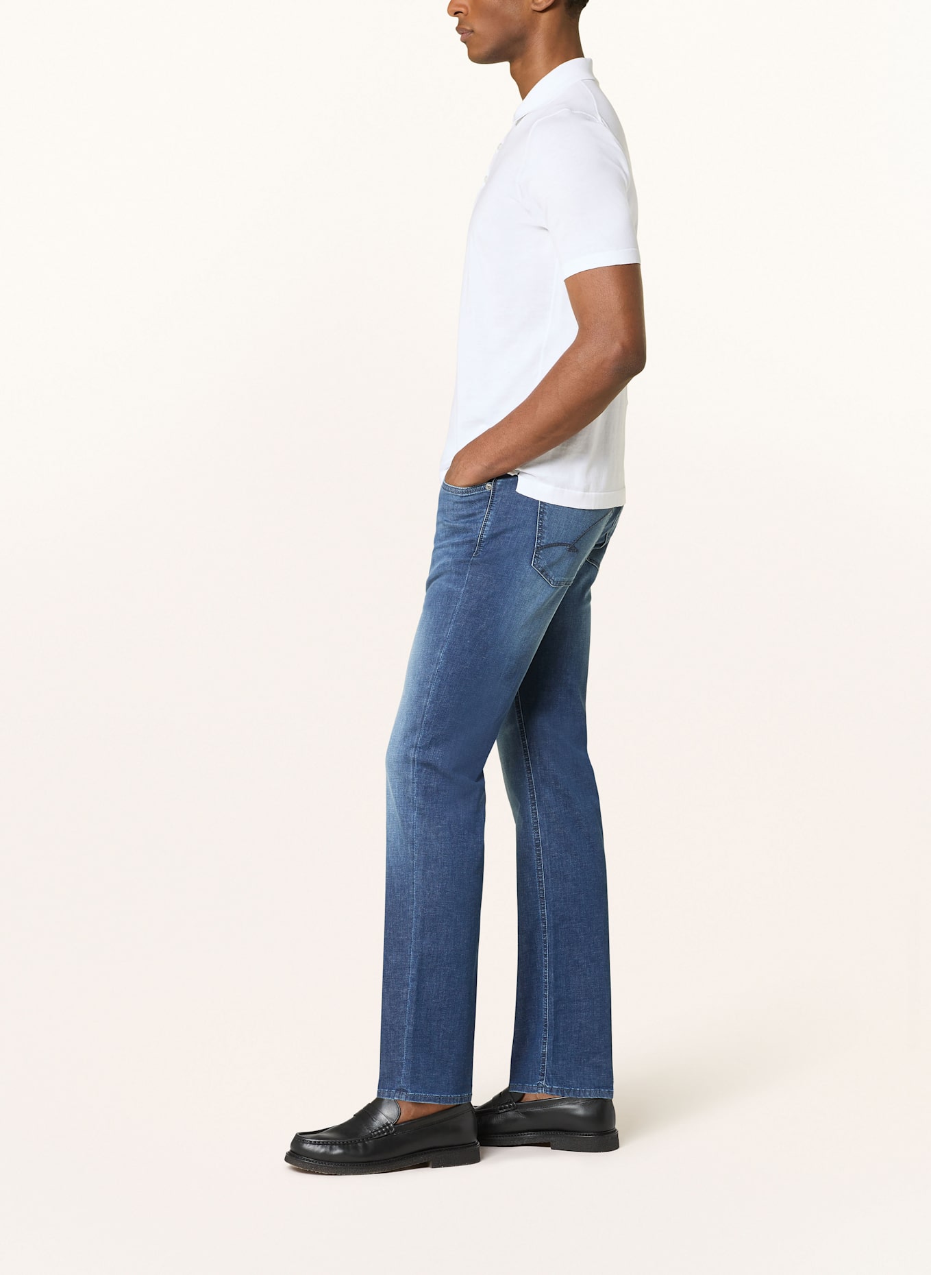 BALDESSARINI Jeans Regular Fit: 6815 dark blue used whisker
