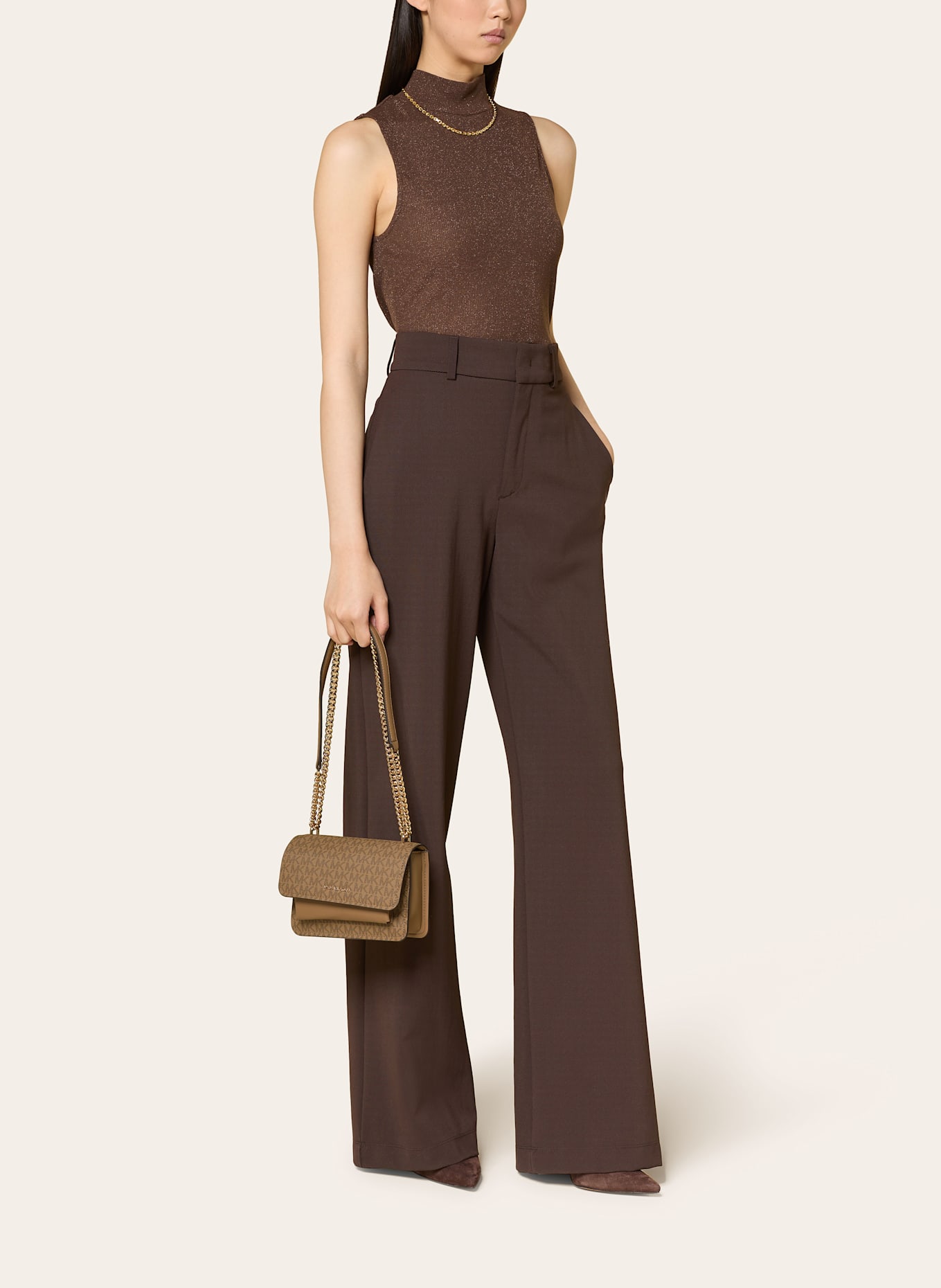 MICHAEL KORS Schultertasche CLAIRE: 297 HUSK