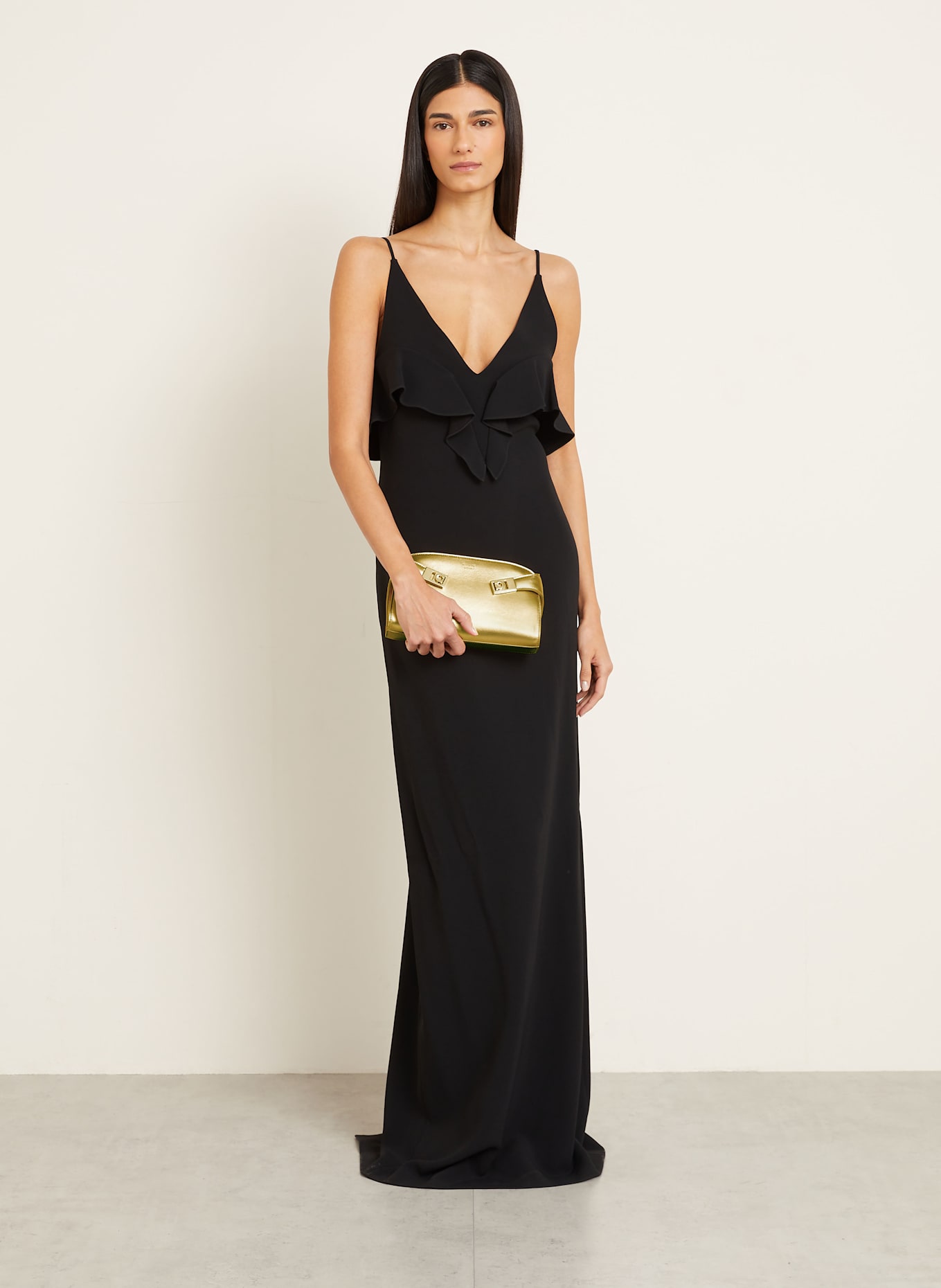 FERRAGAMO Umhängetasche HUG: GOLD