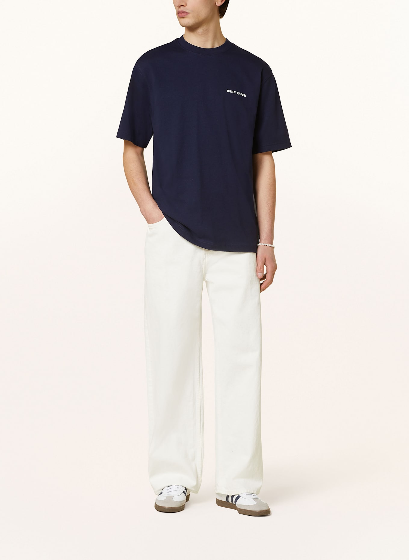 DAILY PAPER Tričko: TMAVĚ MODRÁ