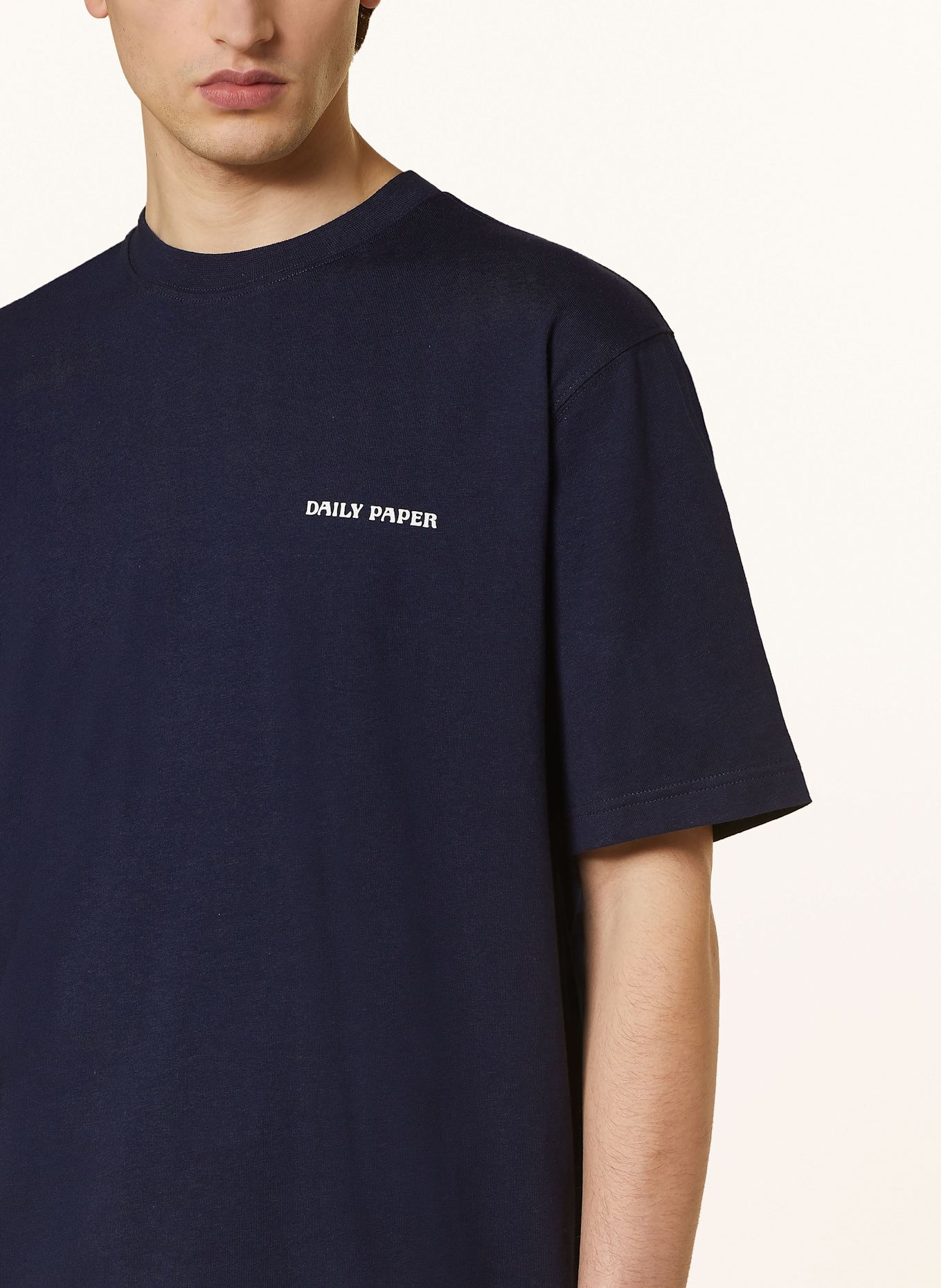 DAILY PAPER Tričko: TMAVĚ MODRÁ