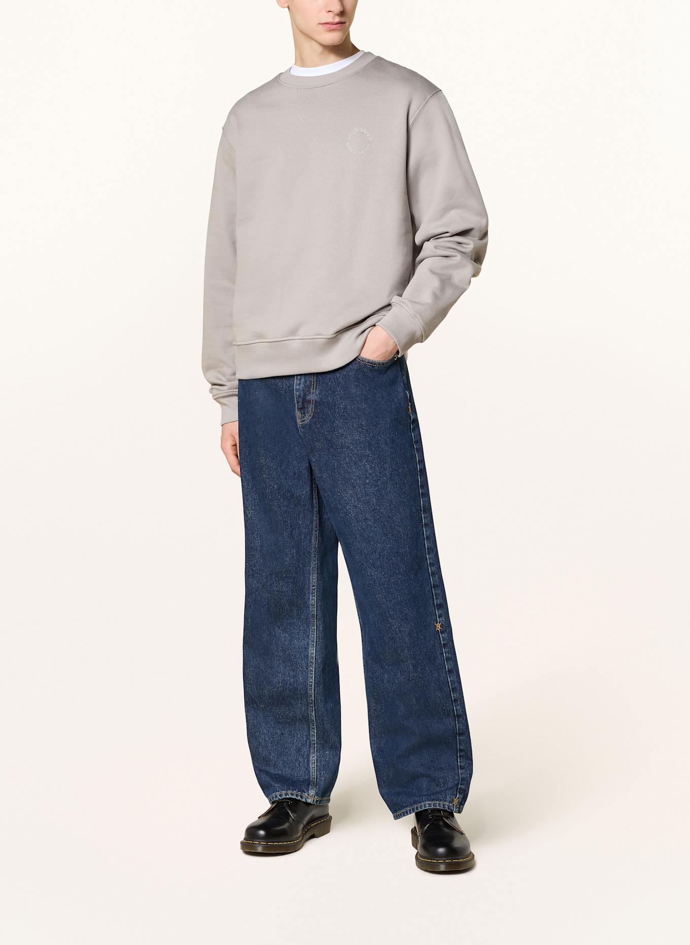 DAILY PAPER Sweatshirt ORBIT: HELLGRAU