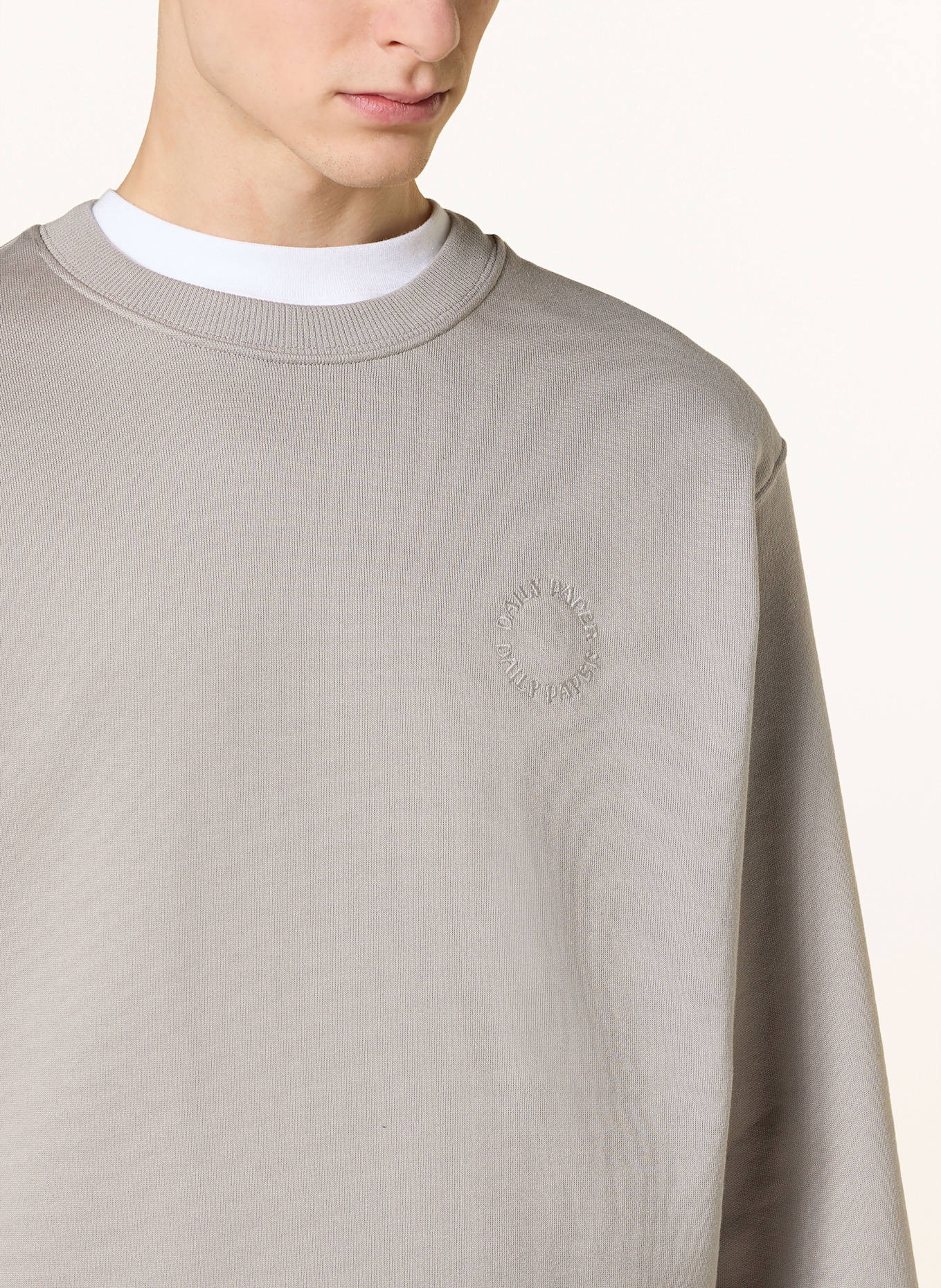 DAILY PAPER Sweatshirt ORBIT: HELLGRAU
