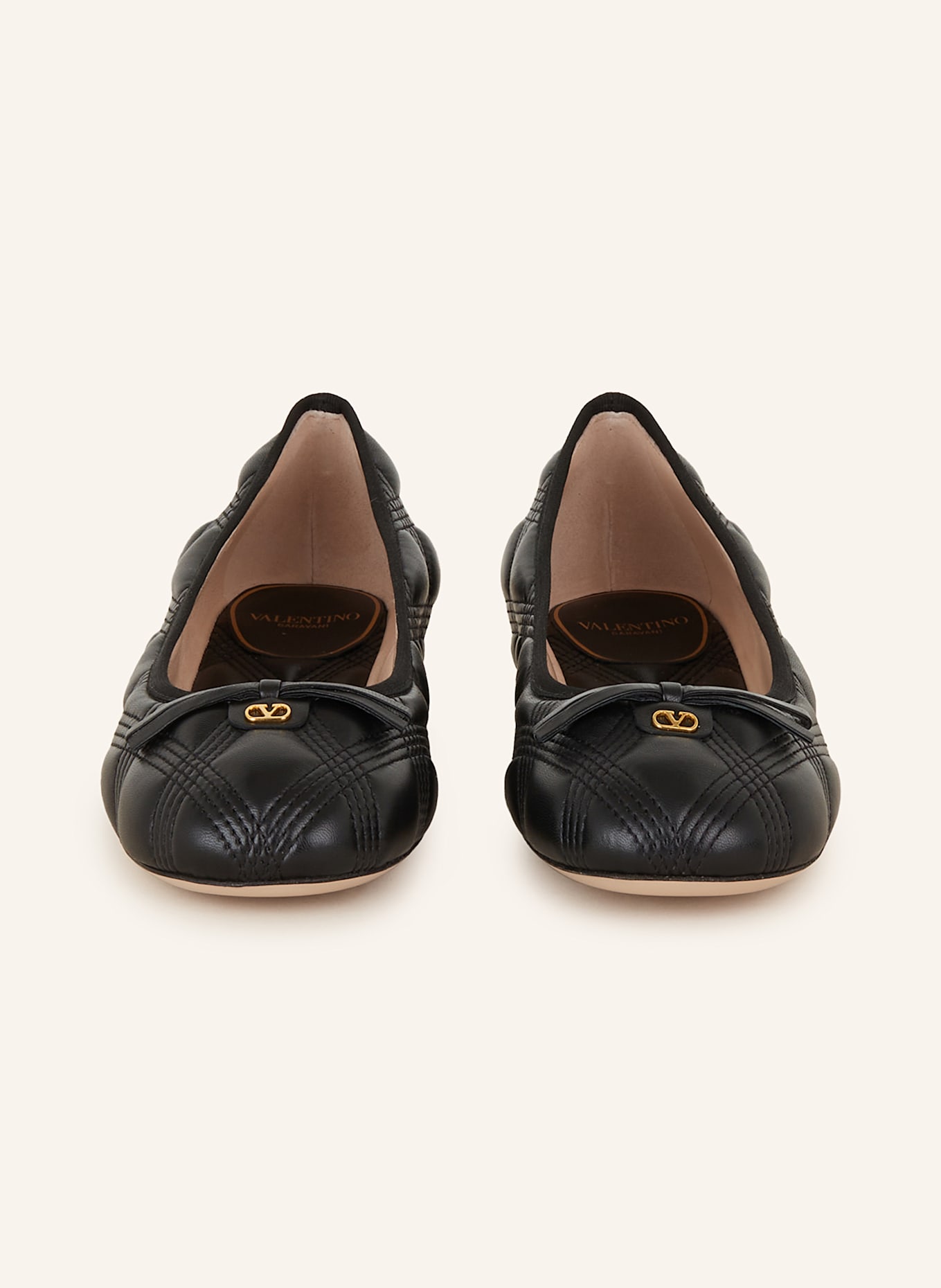 VALENTINO GARAVANI Ballerinas QUILTIE: SCHWARZ