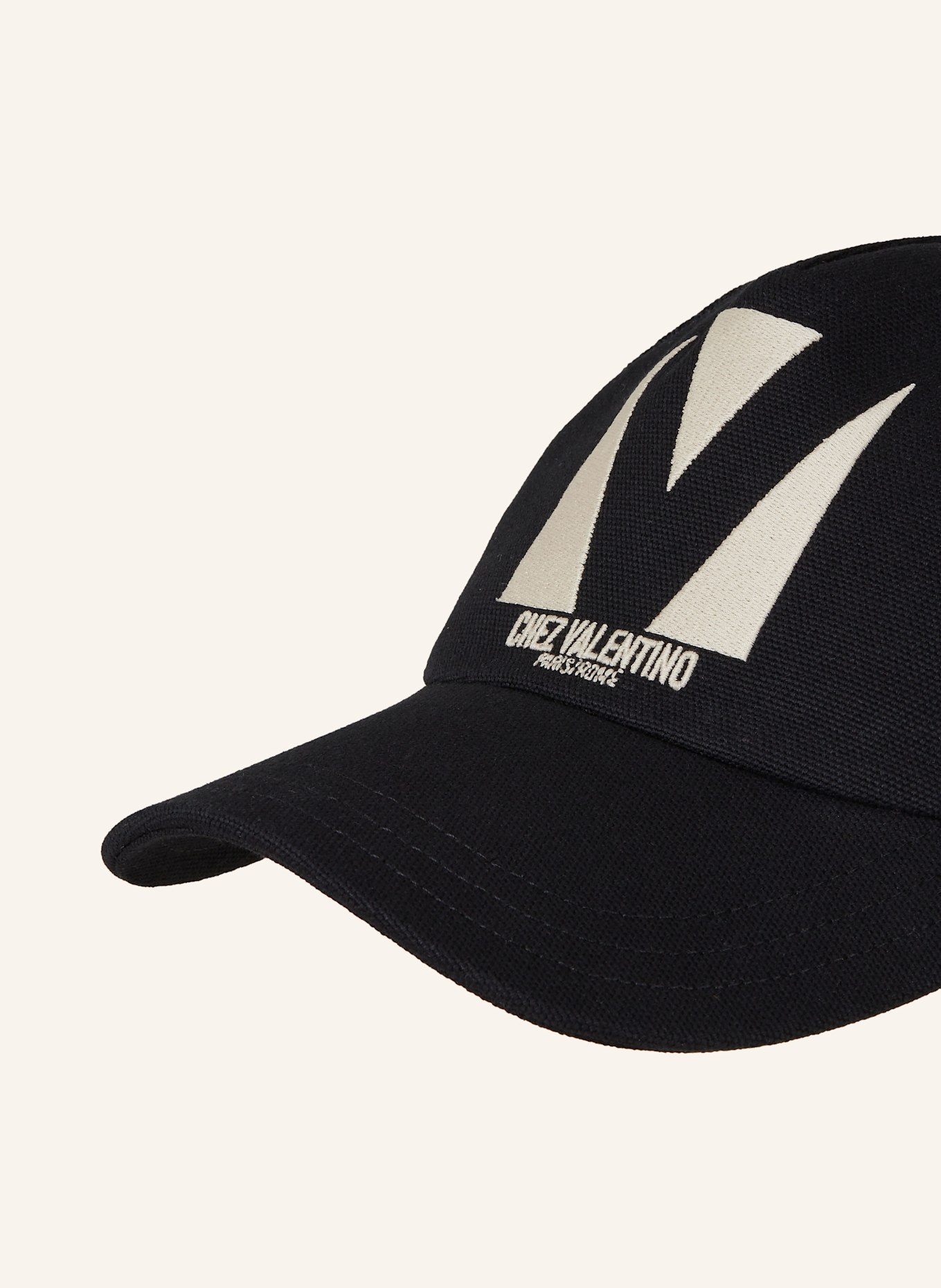 VALENTINO GARAVANI Cap CHEZ VALENTINO: SCHWARZ