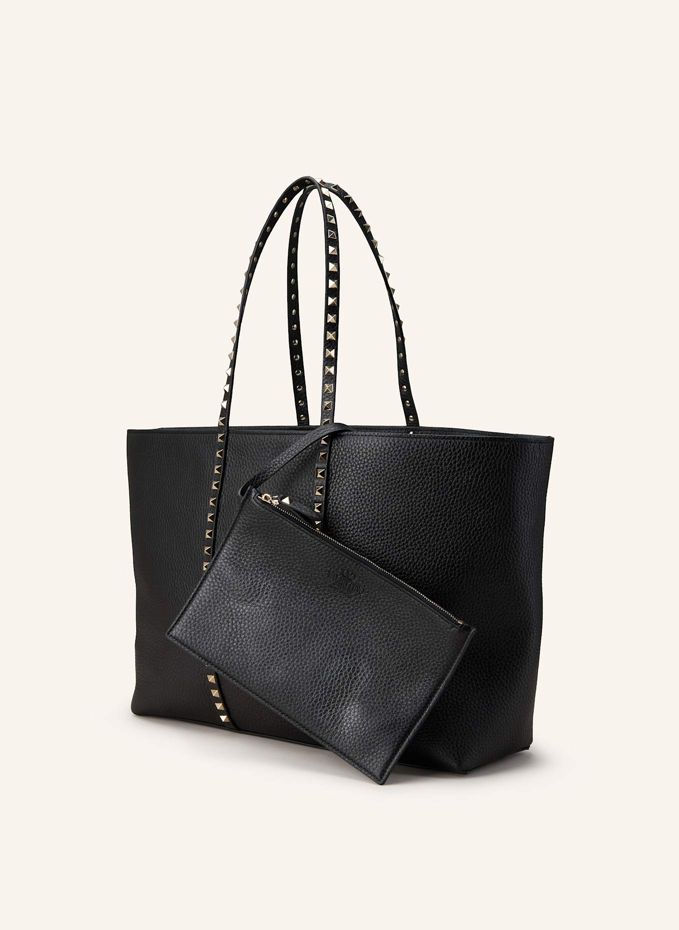 VALENTINO GARAVANI Shopper ROCKSTUD MEDIUM: SCHWARZ