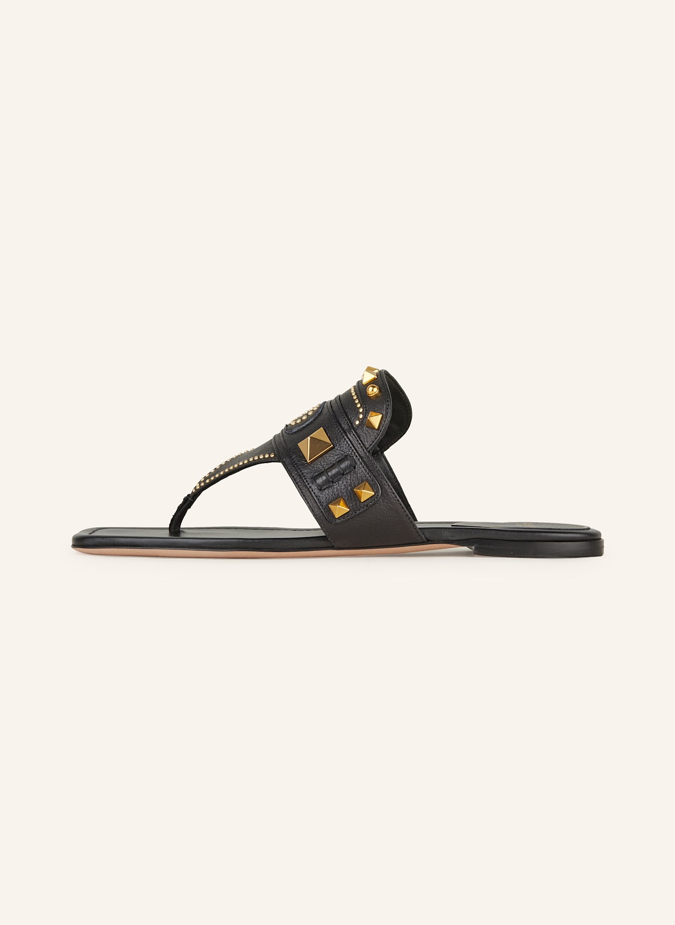 VALENTINO GARAVANI Flip flops VG PLASTER CASTER in black/ gold