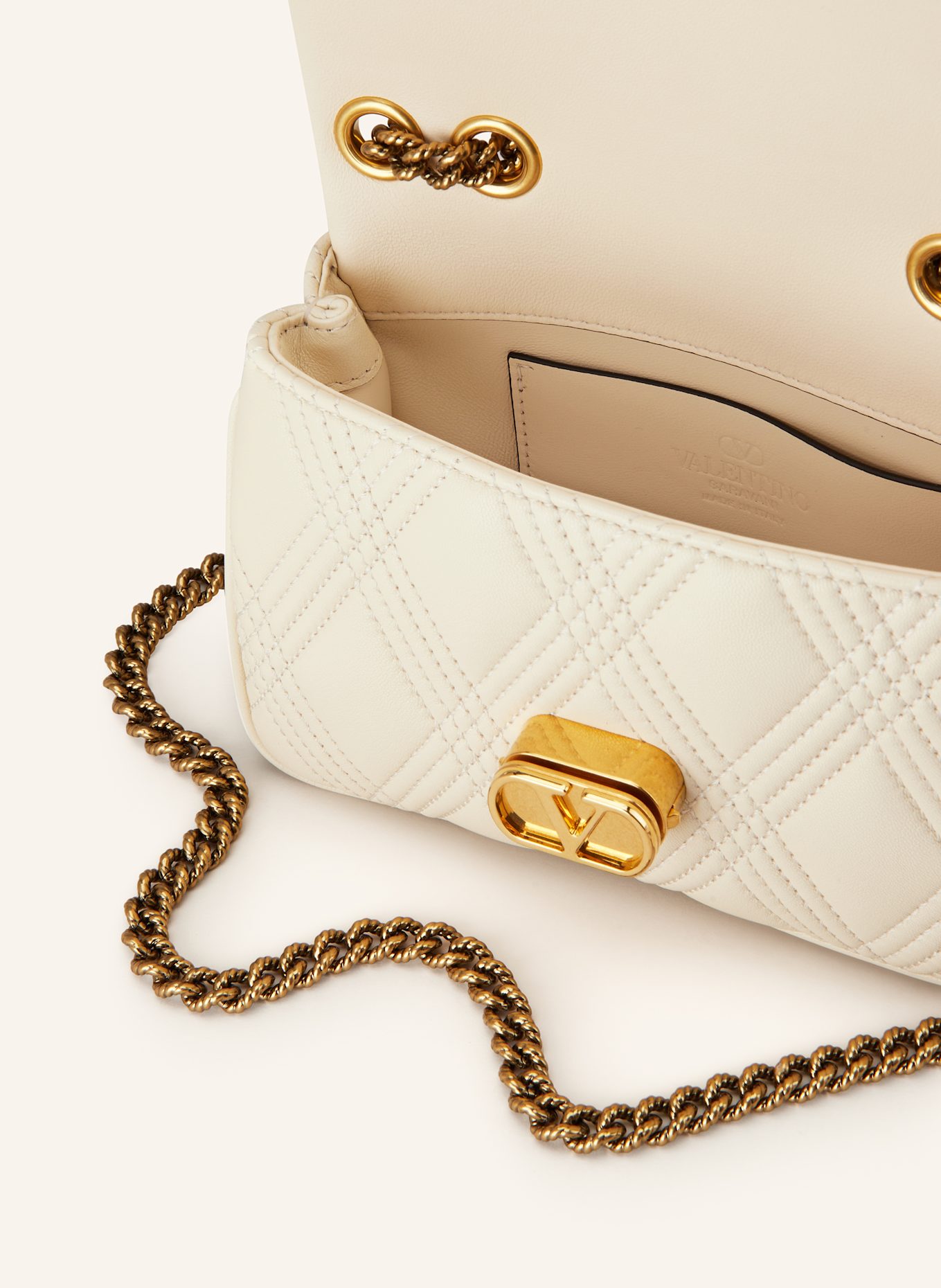 VALENTINO GARAVANI Schultertasche QUILTIE 67 SMALL, Farbe: CREME (Bild 3)