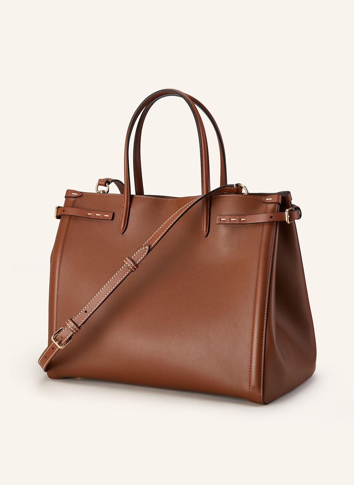 VALENTINO GARAVANI Handtasche ANTIBES MEDIUM: COGNAC