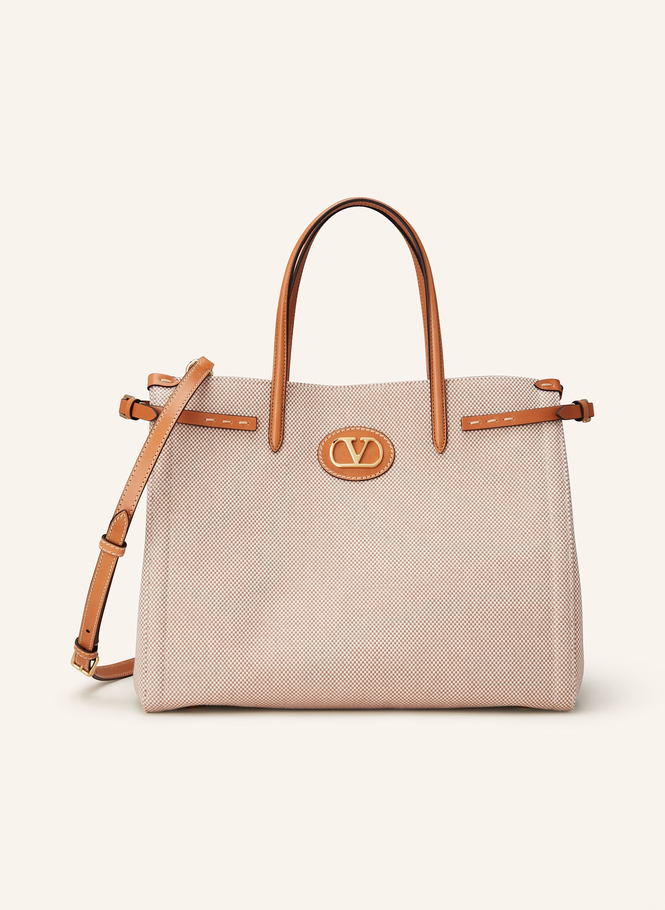 VALENTINO GARAVANI Handtasche ANTIBES MEDIUM: BEIGE/ CAMEL
