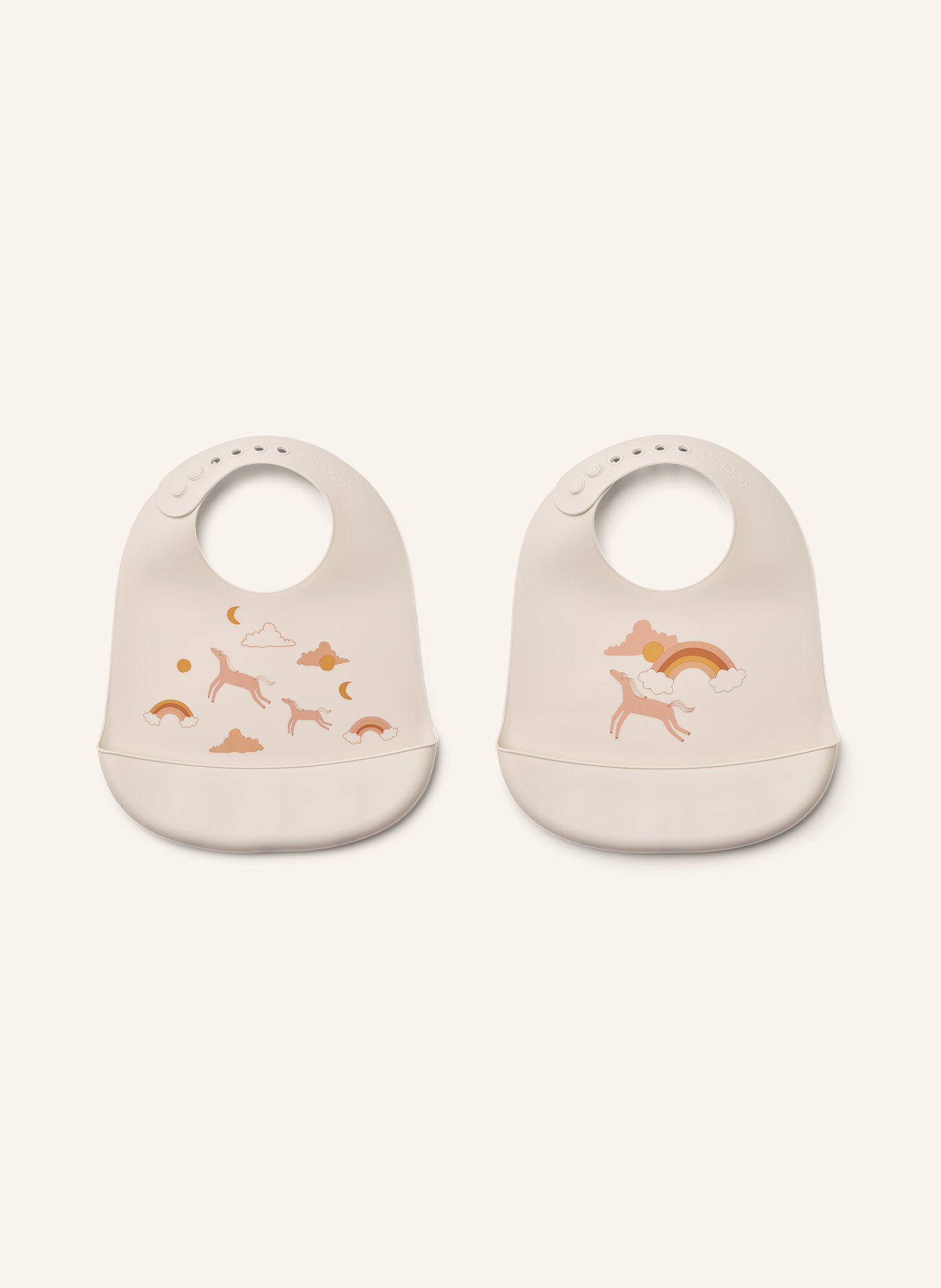 LIEWOOD 2er-Set Lätzchen TILDA: CREME