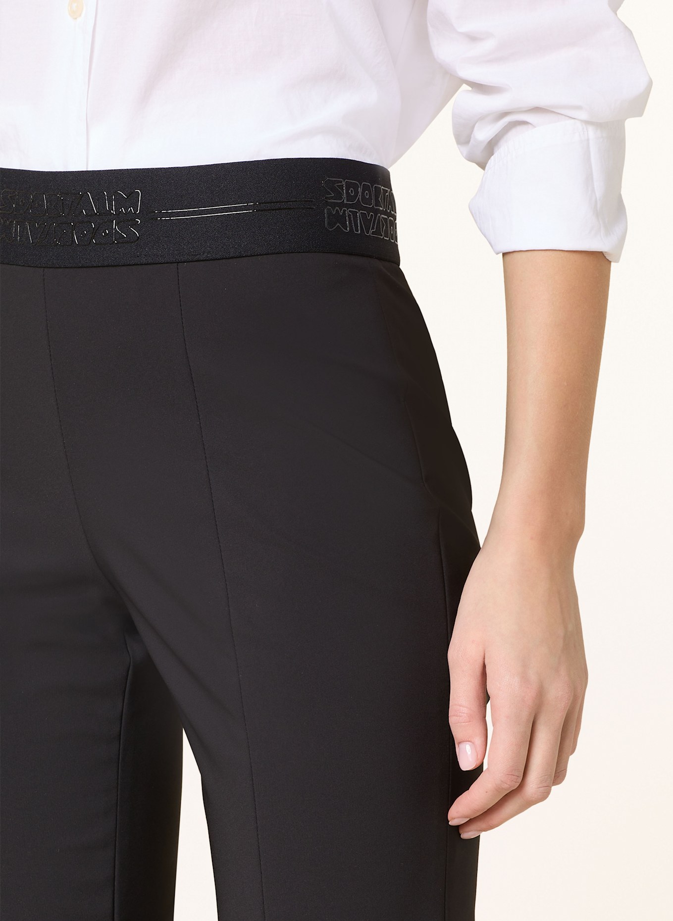 SPORTALM Bootcut-Hose: SCHWARZ