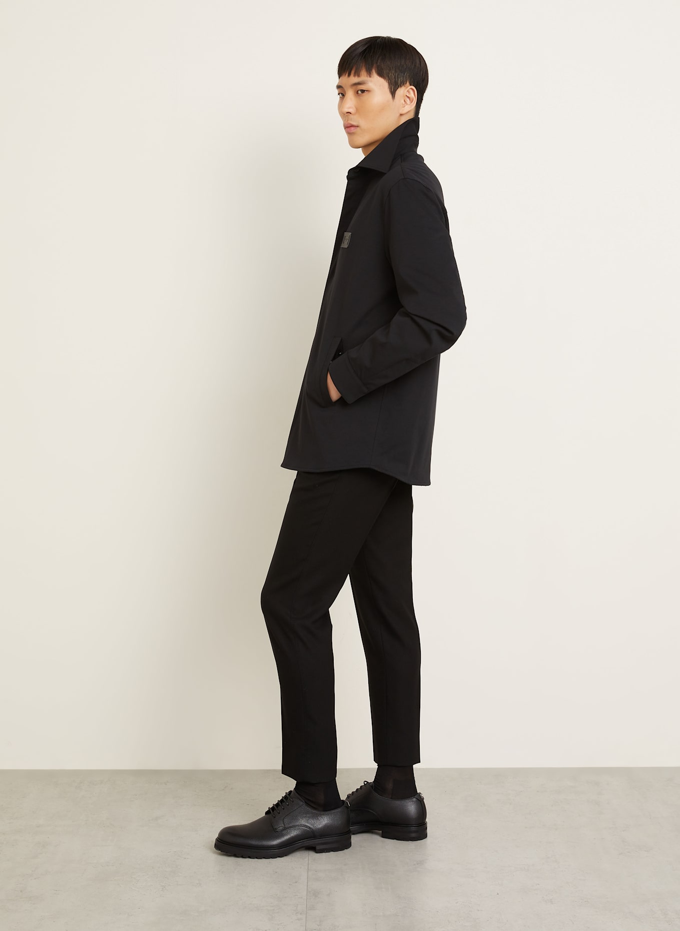 DOLCE & GABBANA Jersey overshirt: BLACK (Image 5)
