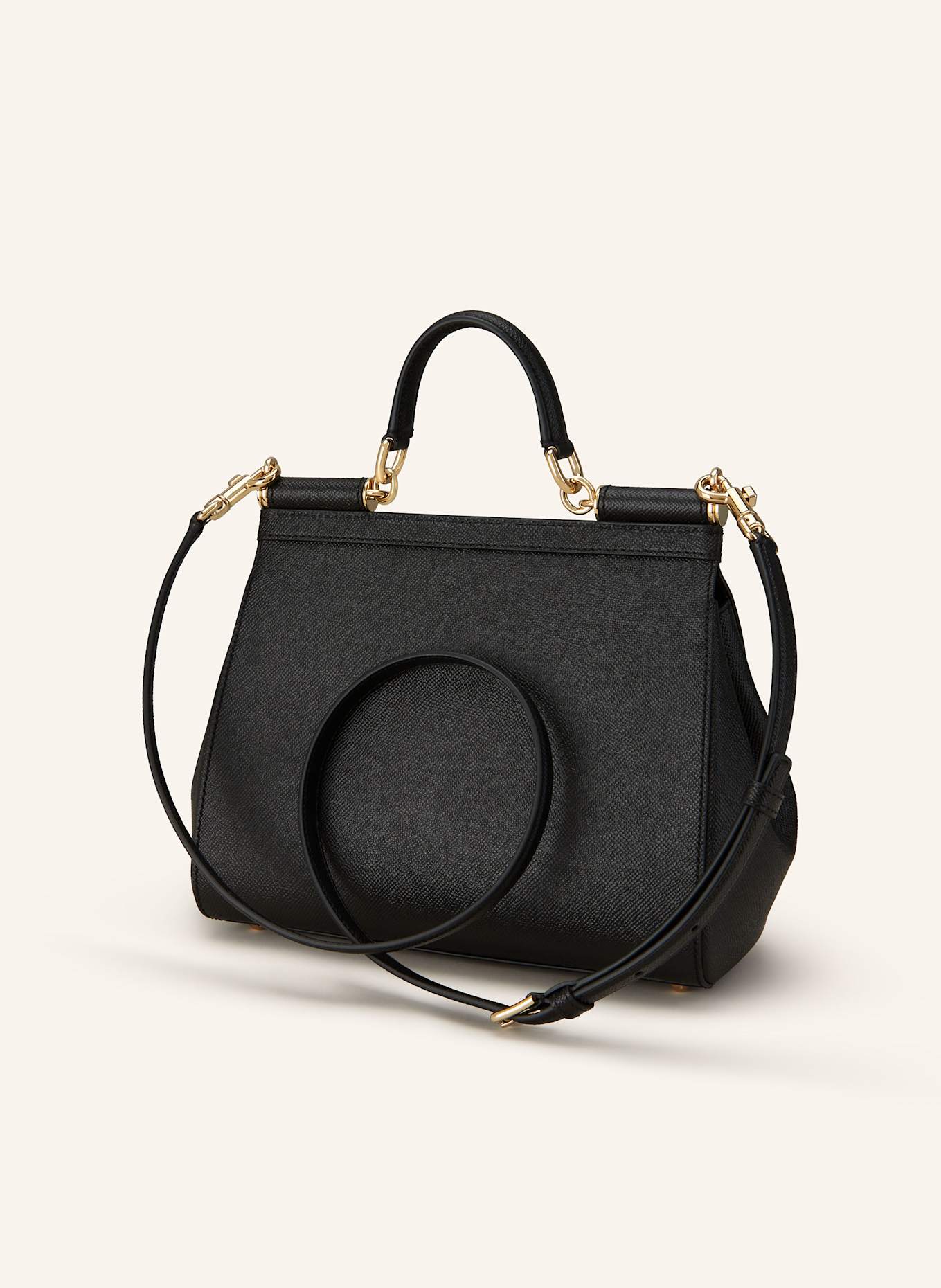 DOLCE & GABBANA Handtasche SICILY LARGE: SCHWARZ