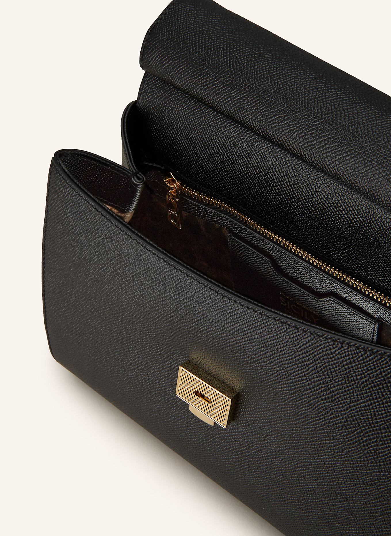 DOLCE & GABBANA Handtasche SICILY LARGE: SCHWARZ