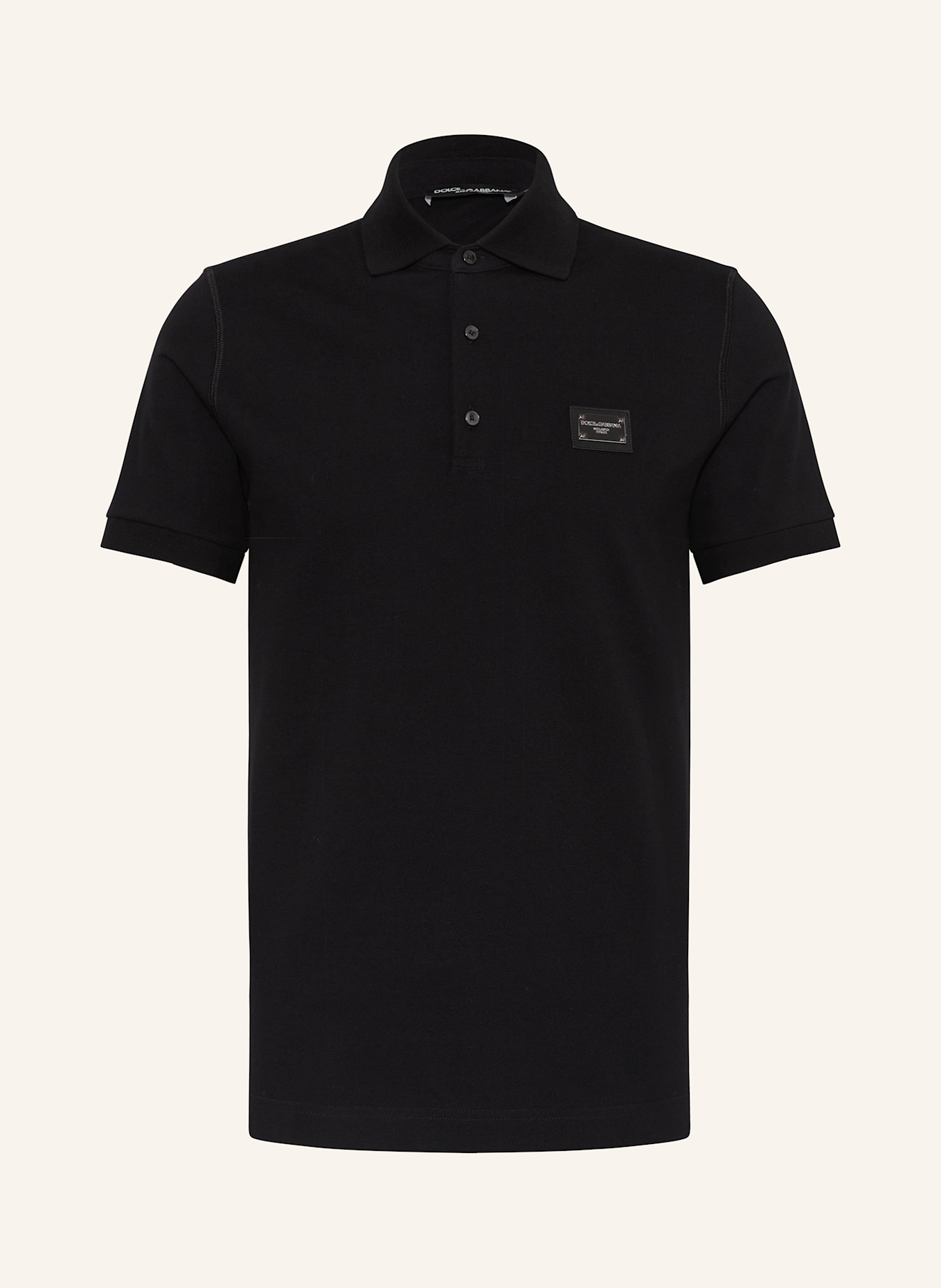 DOLCE & GABBANA Polokošile z piké: ČERNÁ