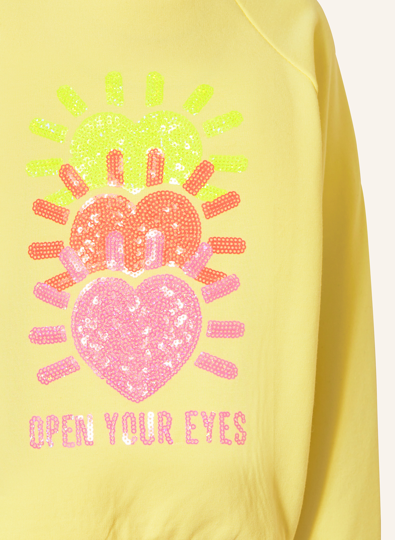 Billieblush Mikina s flitry: ŽLUTÁ / RŮŽOVÁ / ČERVENÁ