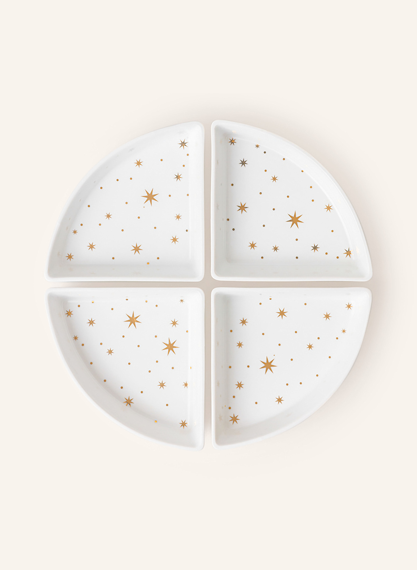 RÄDER 5-tlg. Schalen-Set KUGELTELLER: WEISS / HELLBRAUN