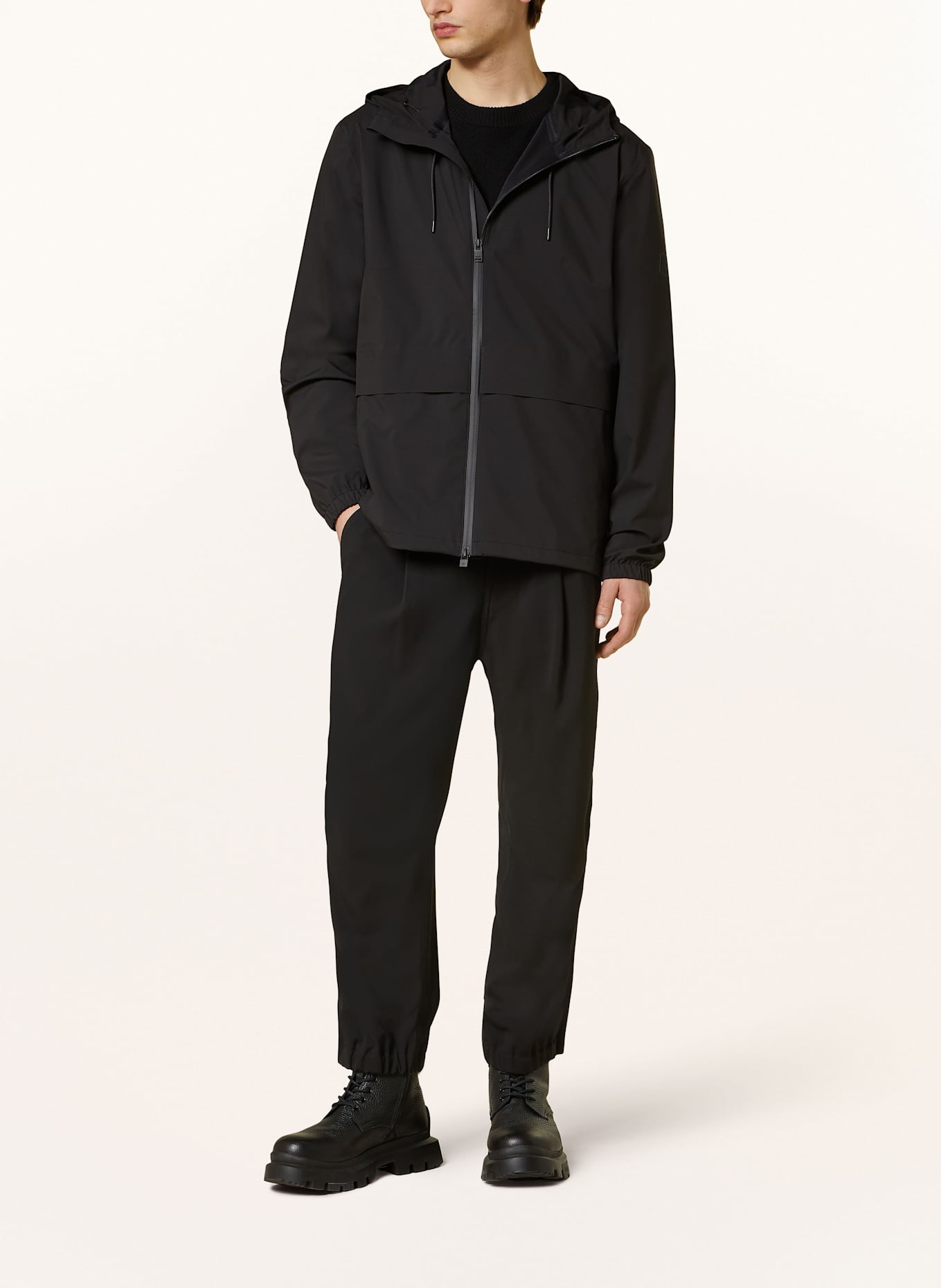 RAINS Regenjacke SUVA: SCHWARZ