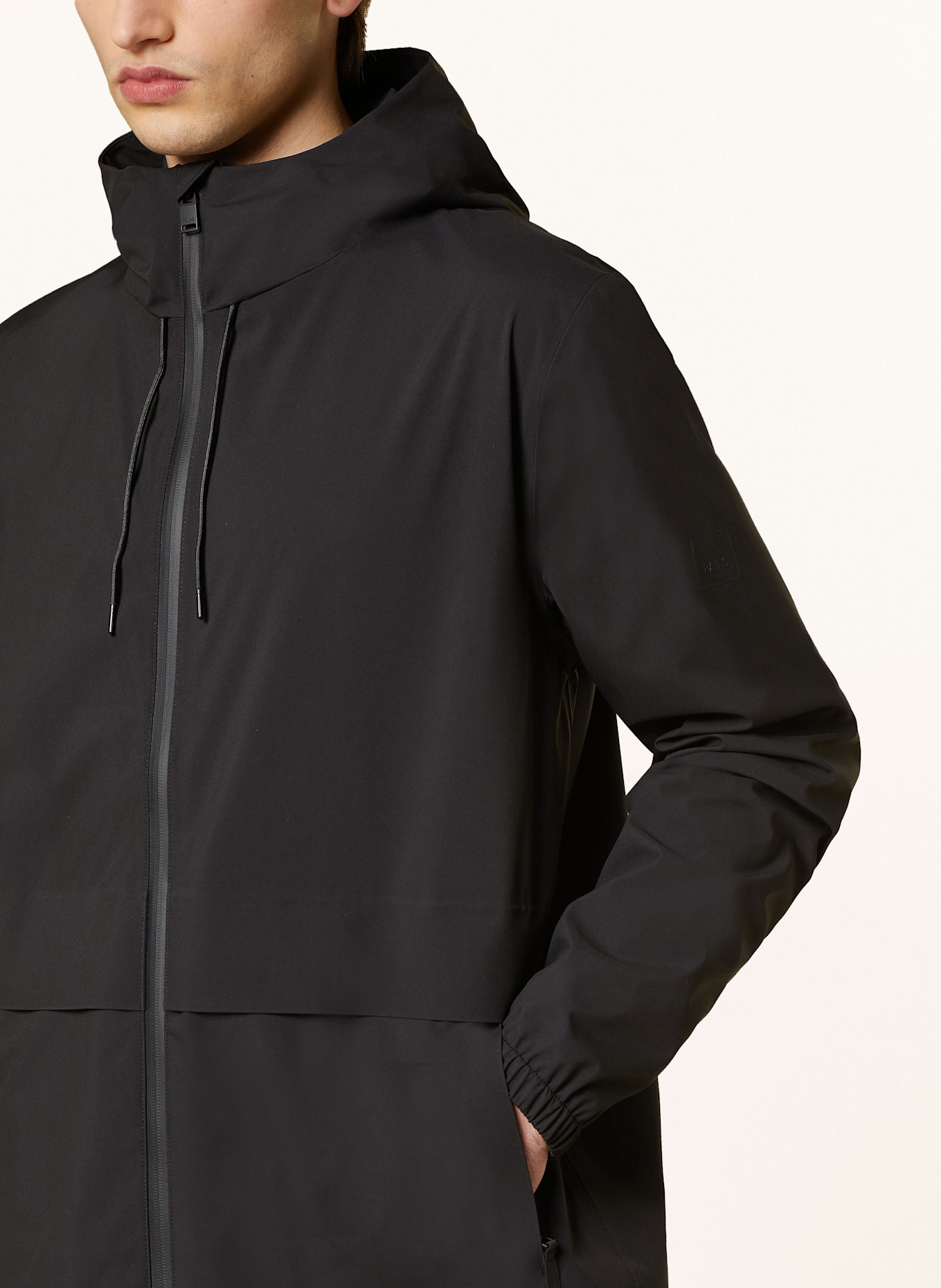 RAINS Regenjacke SUVA: SCHWARZ