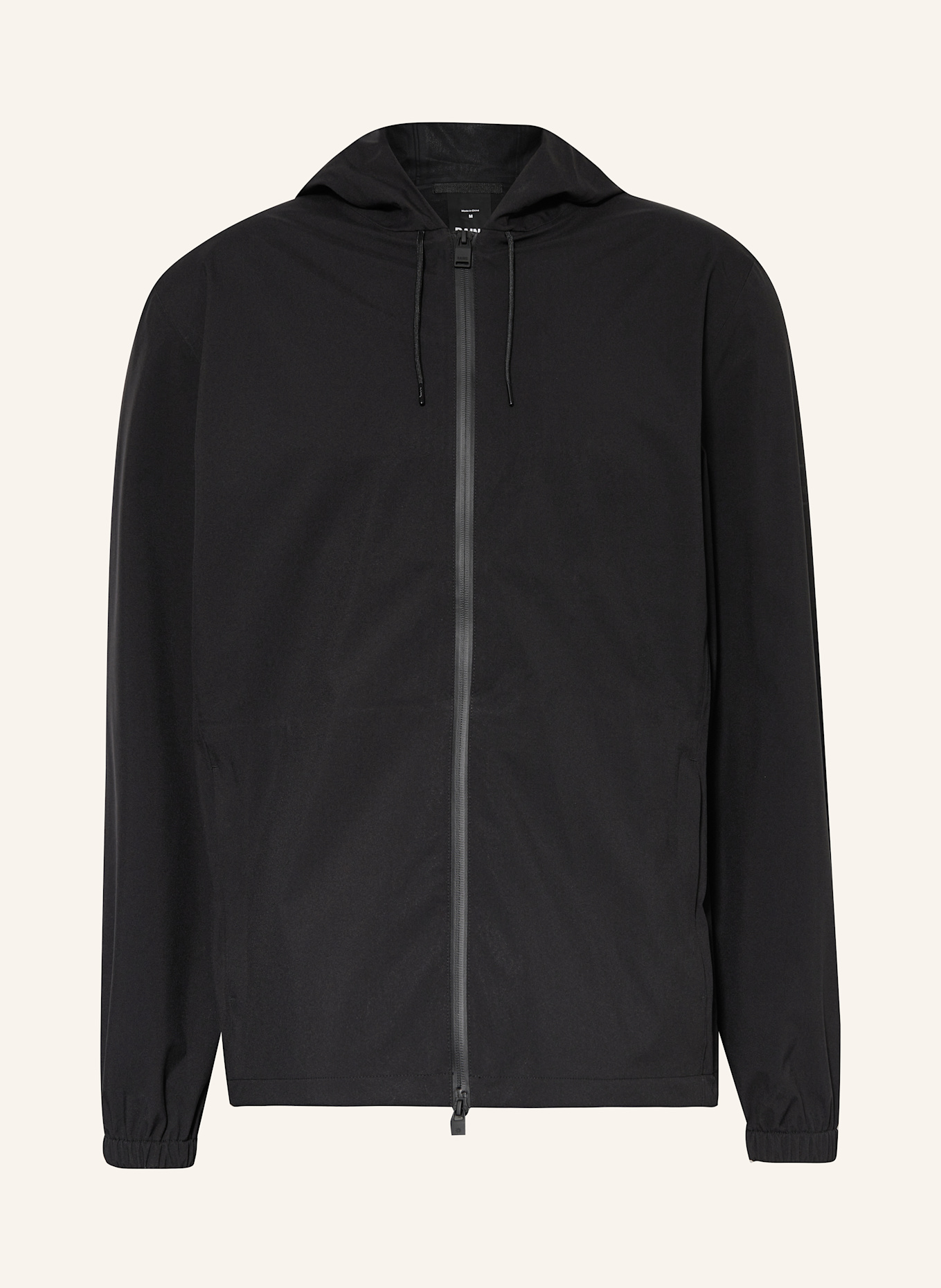 RAINS SUVA rain jacket: BLACK