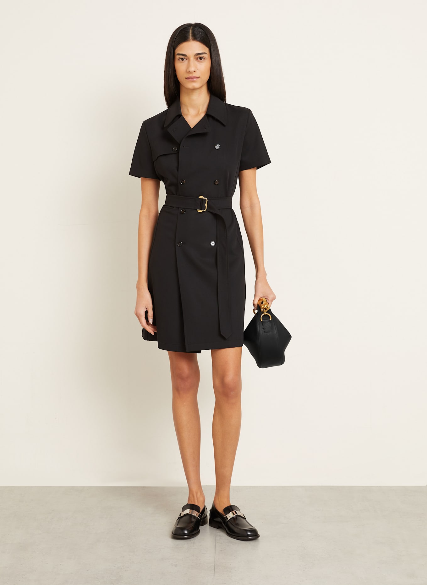 BURBERRY Schultertasche KNIGHT ARC: SCHWARZ