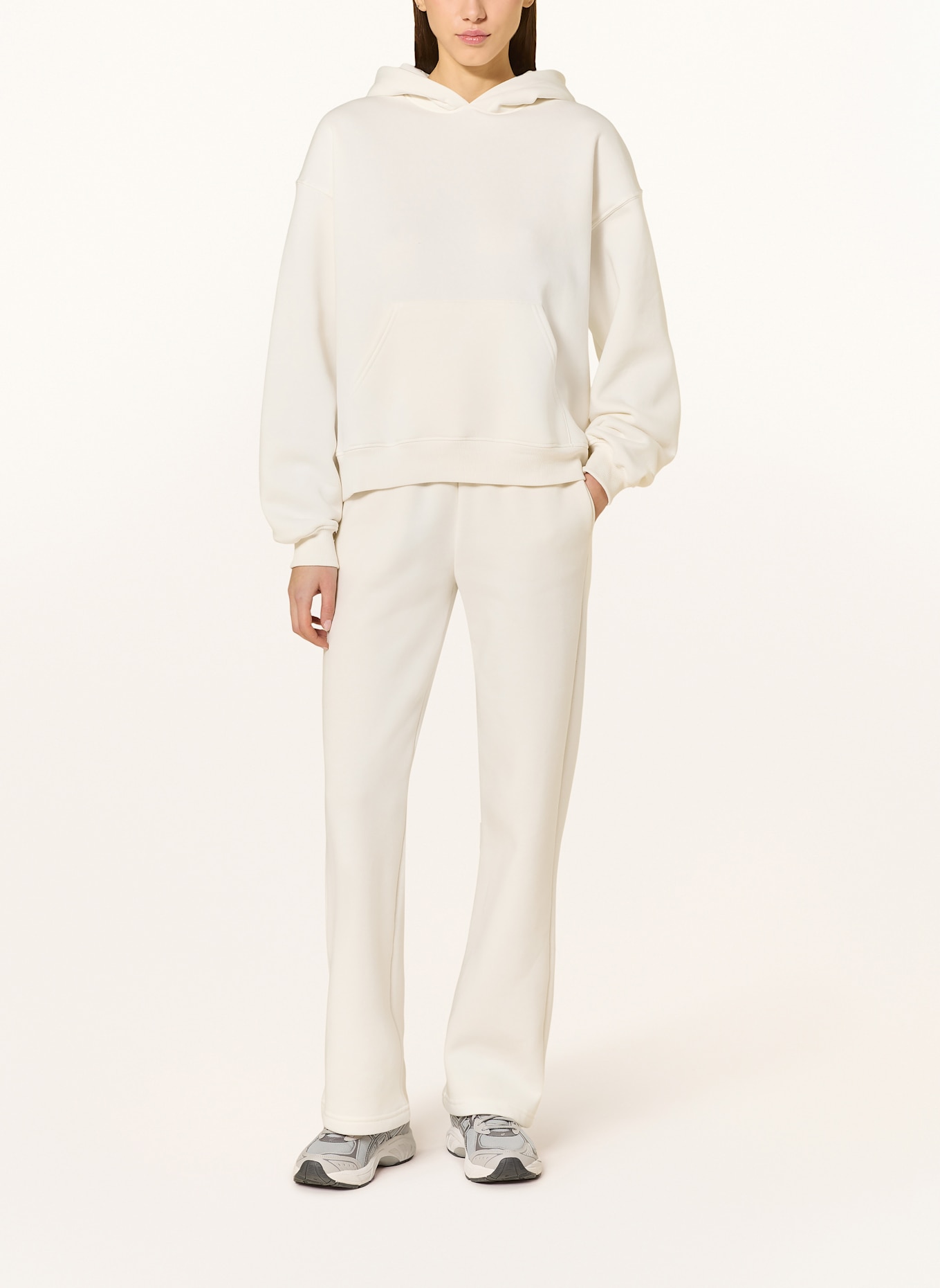 gina Maglietta tricot Hoodie: ECRU