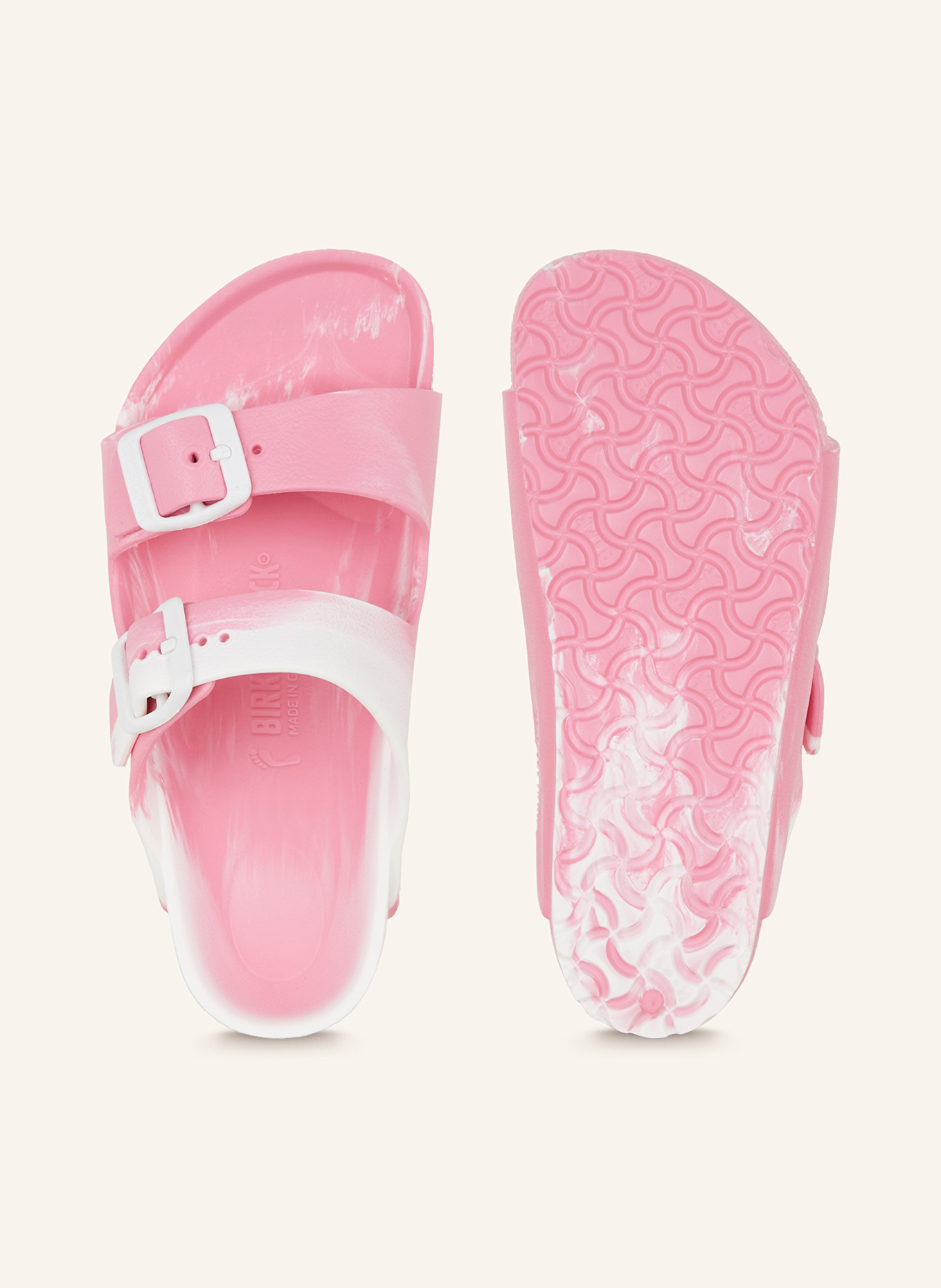 BIRKENSTOCK Pantoletten ARIZONA EVA: PINK/ WEISS