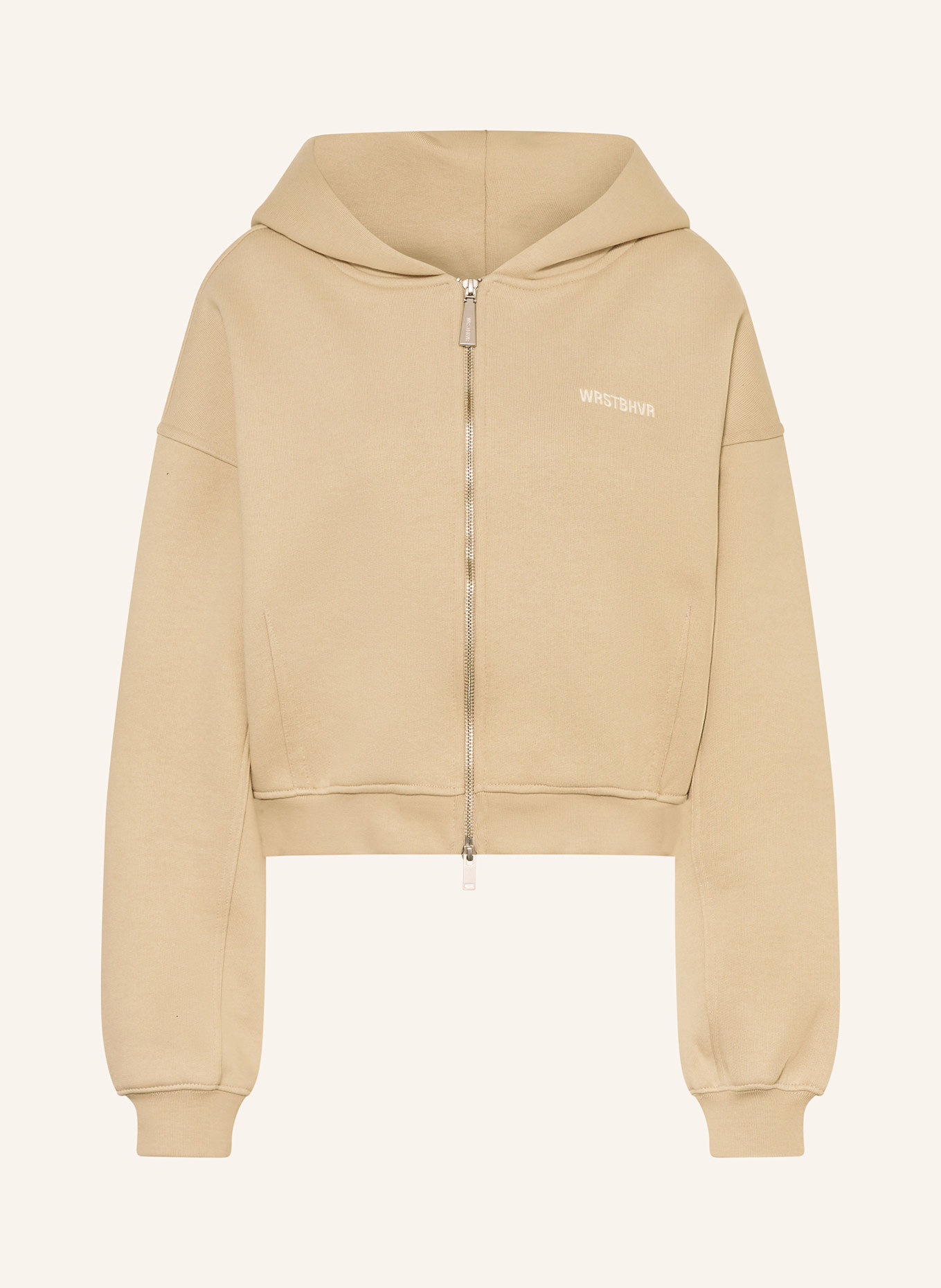 WRSTBHVR Sweat jacket ERIA: LIGHT BROWN