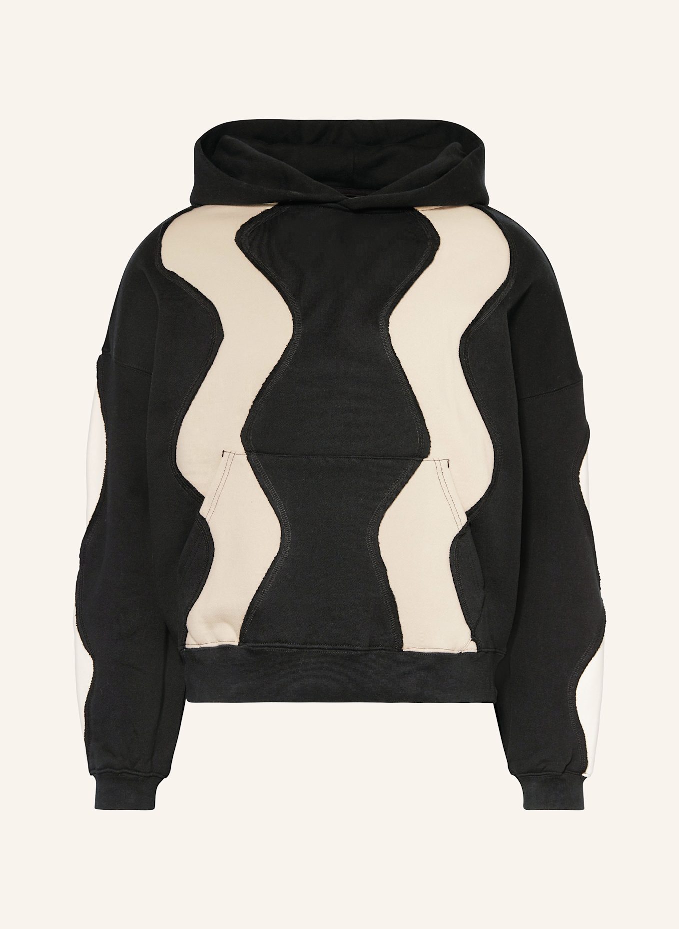 WRSTBHVR BILLAL hoodie: BLACK/ ECRU